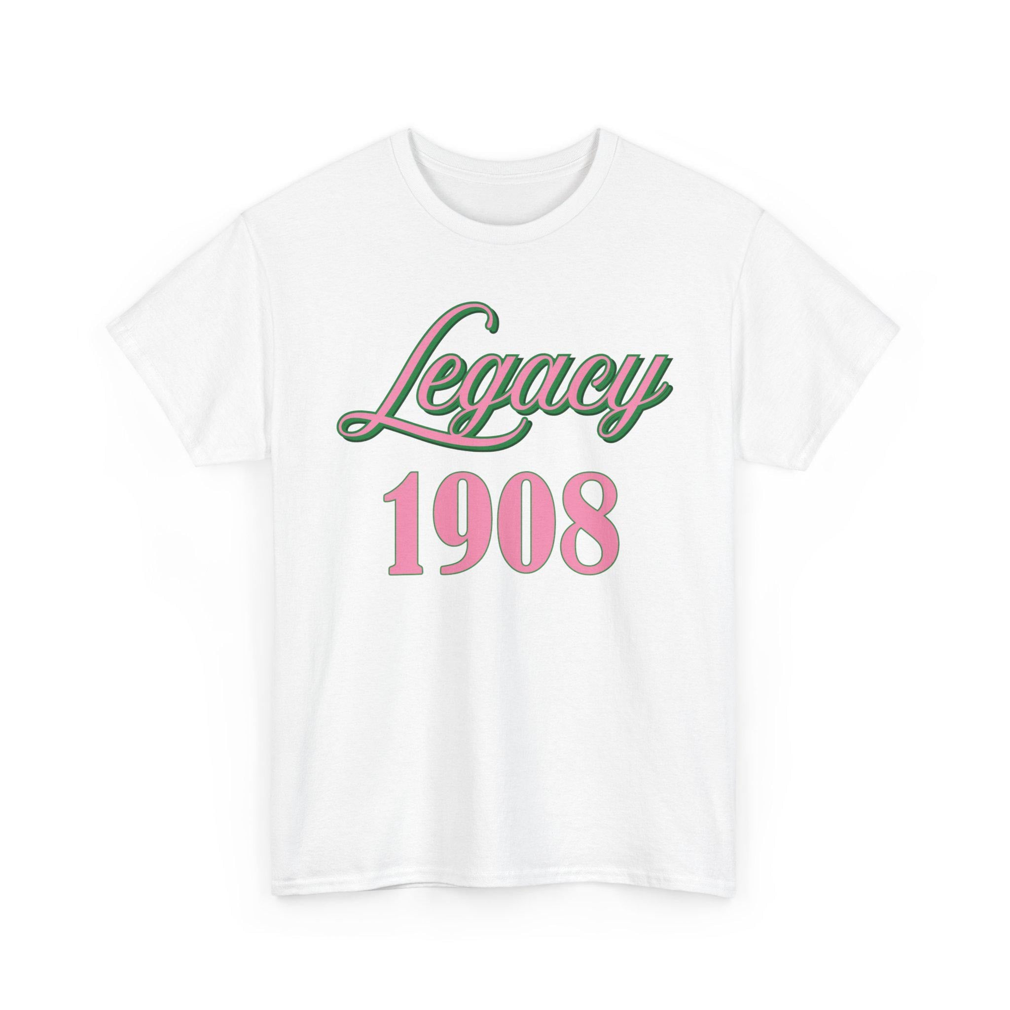 Pink and Green Legacy '08 Shirt Ladies Sorority Shirt Pink Green Pink and Green Gift Greek Life Shirt Alpha Legacy Apparel