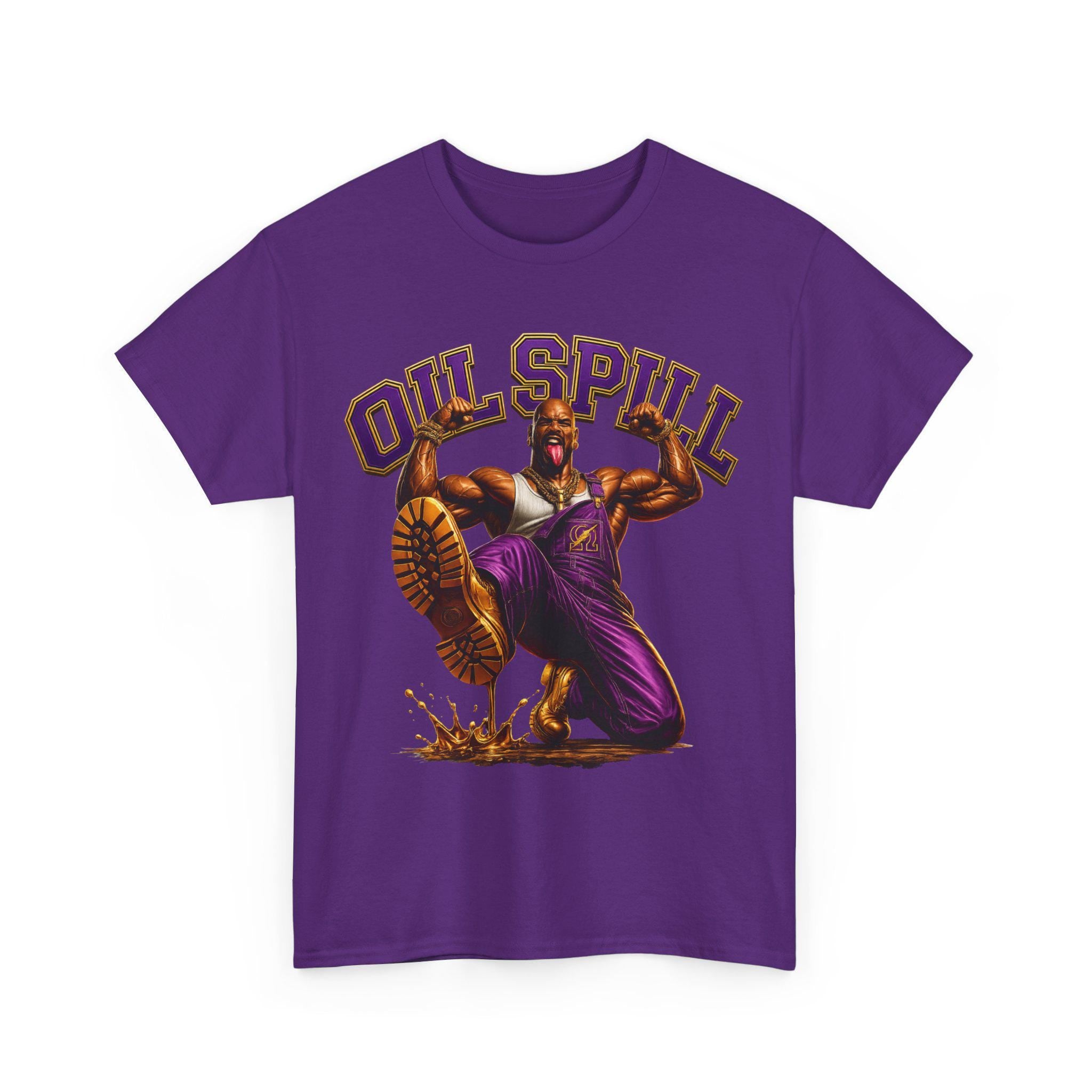 Que Fraternity Shirt Oil Spill T-Shirt Purple Tee HBCU Party Tee Black Greek Letter Fraternity