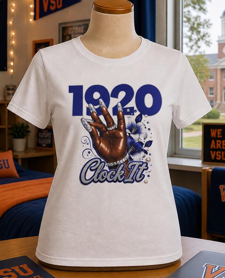 Z Phi B HBCU D9 Sorority '20 Clock It Tee Paraphernalia Crossing or Prophyte Gift