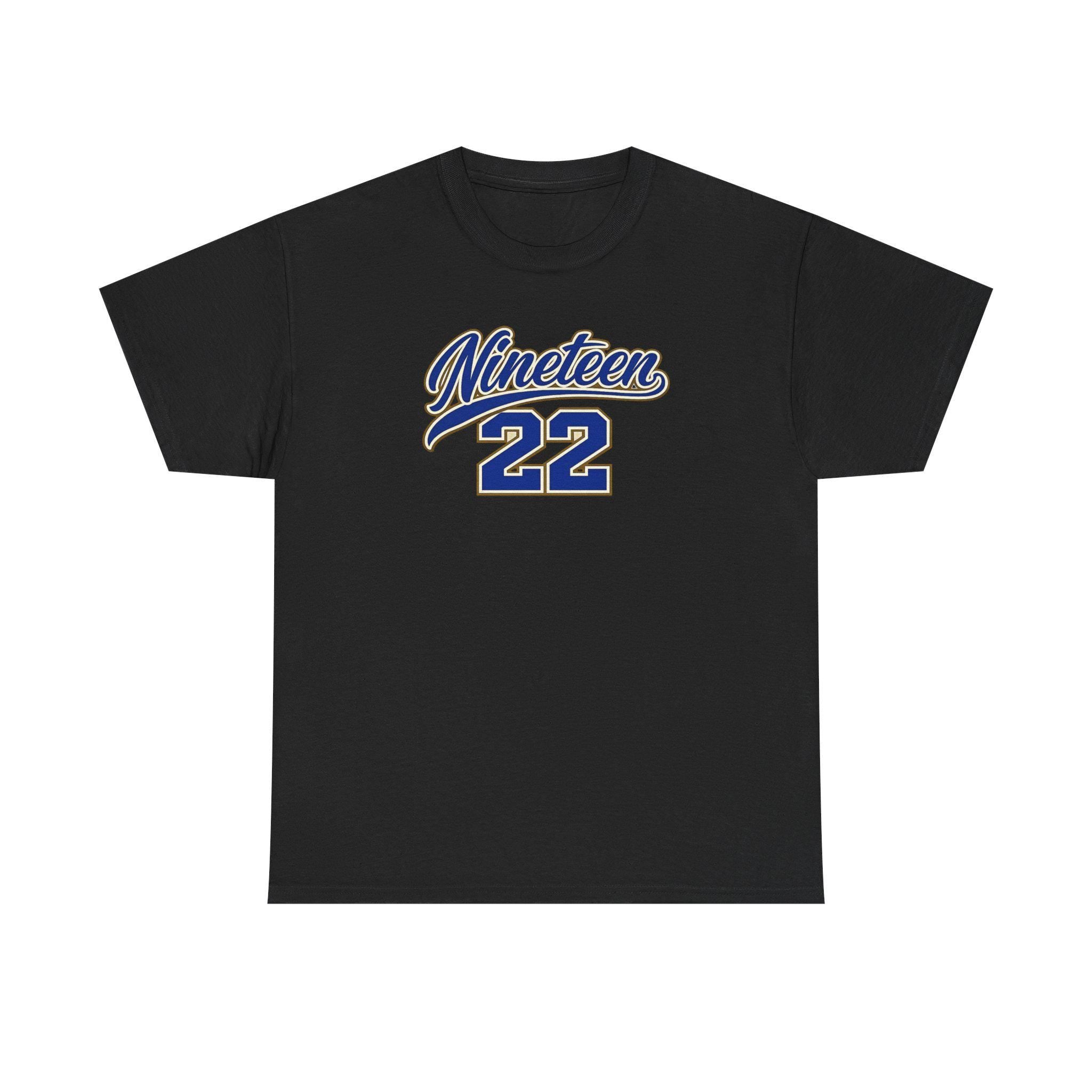 Nineteen 22 SG Rho Tee | Pretty Poodle Blue and Gold T-Shirt