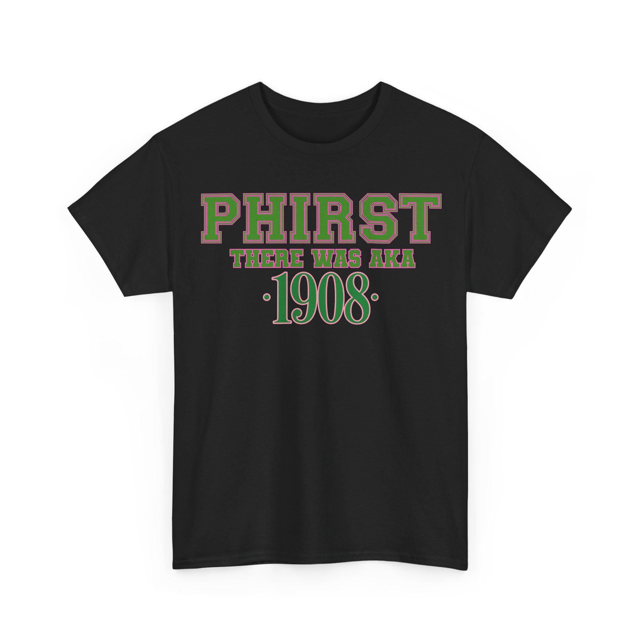 Alpha Paraphernalia Phirst Family Alpha Shirt Pink and Green Sorority Shirt HBCU College Outfit Women, Alpha Shirt Gift