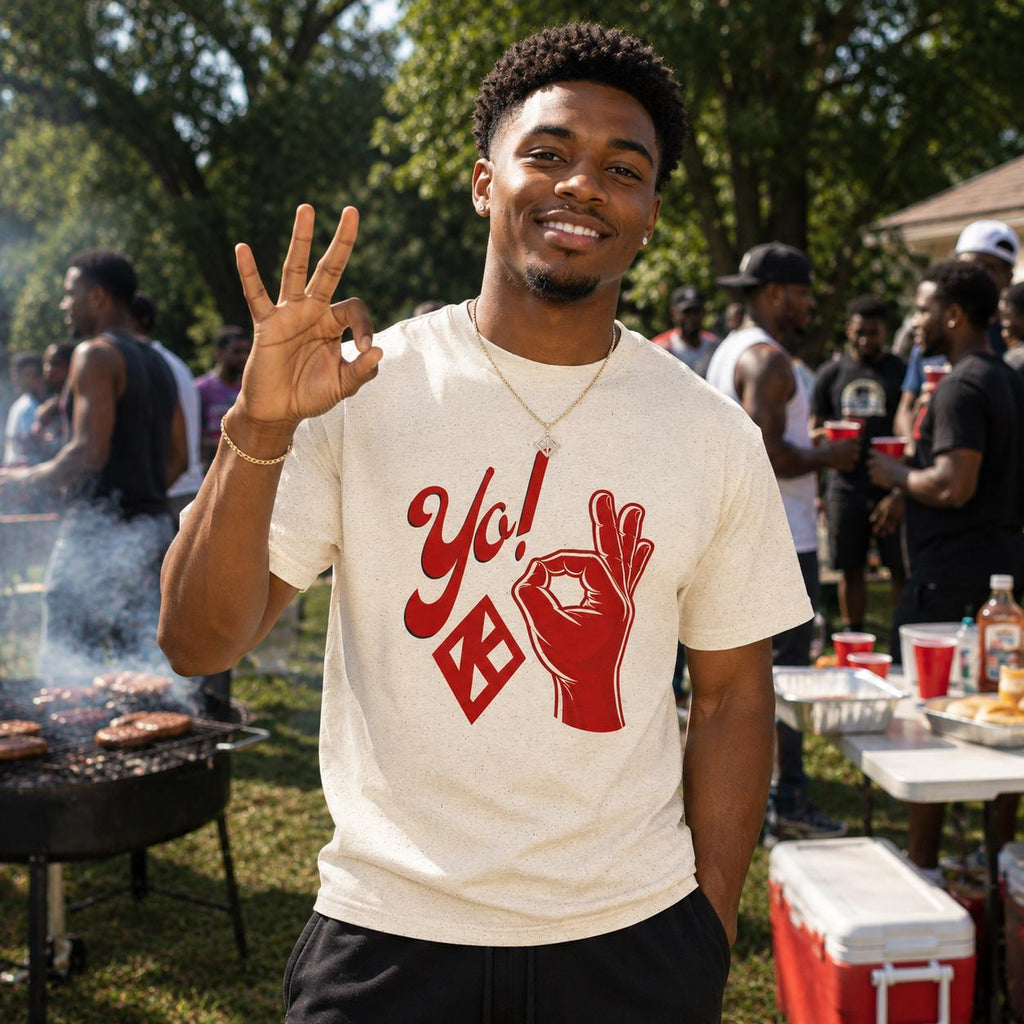 Kappa Inspired Tee Black Fraternity Shirt Red and White Greek HBCU College Outfit Men Shirt Gift for Fraternity Brother