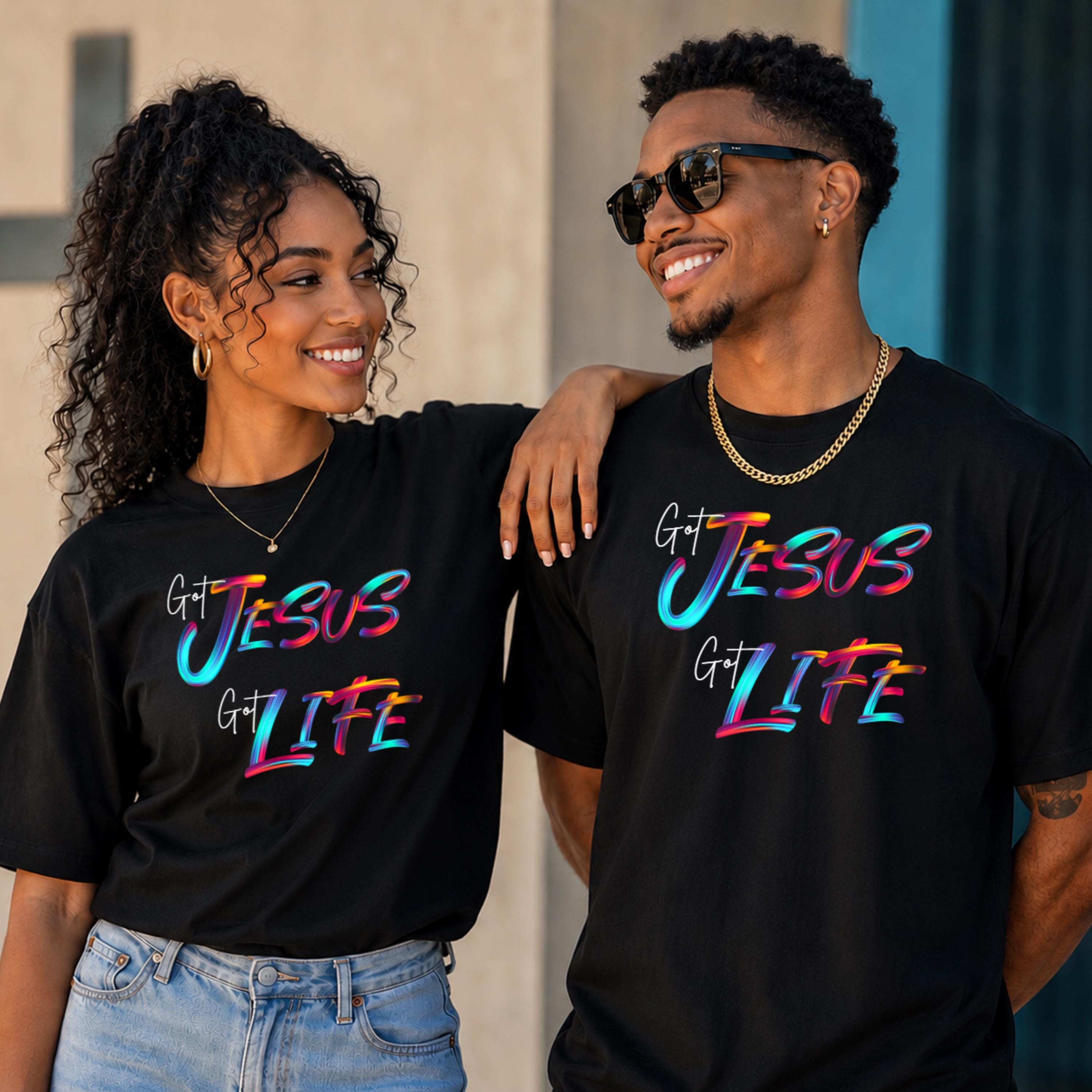 Got Jesus Got Life T-Shirt Christian Faith Tee Religious Shirt