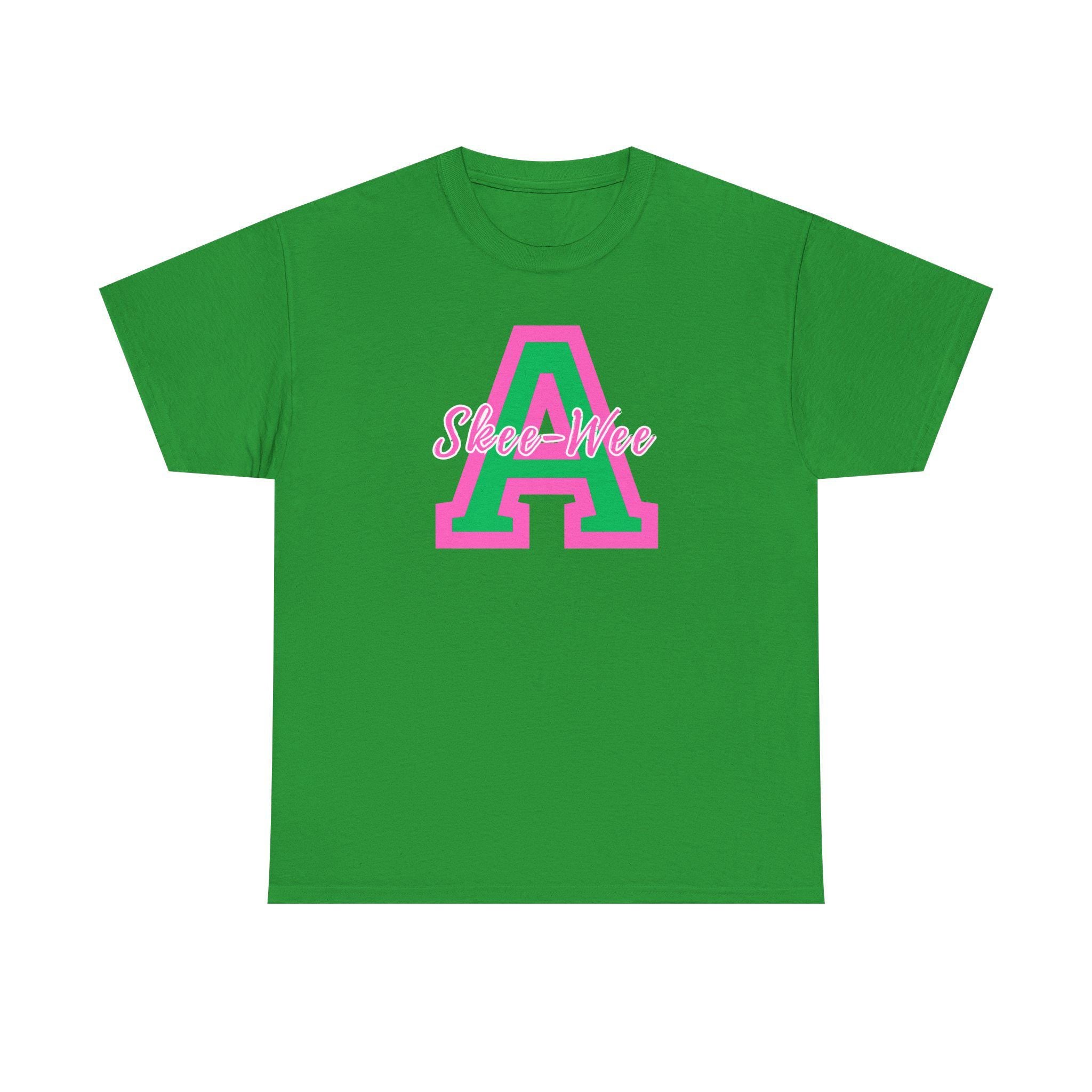 Skee-Wee Alpha Sorority Shirt, Pink & Green Greek Letter Tee, Alpha Inspired Shirt, Sorority Gift for Daughter For Sister, Greek Life