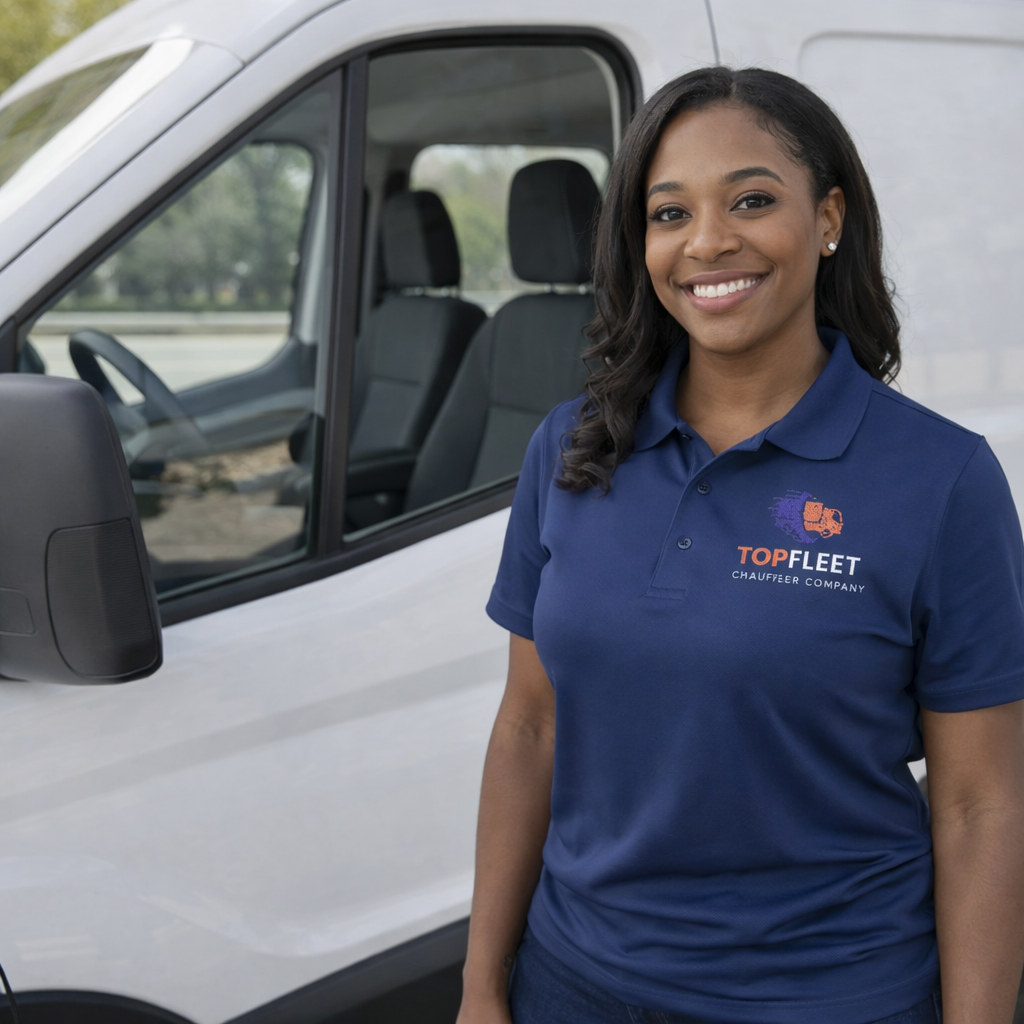 TopFleet Employee Uniform Polo Shirt | Embroidered Logo Polo