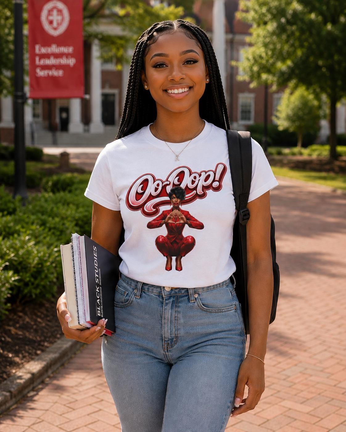 Delta shirt red DST sorority crossing gift black greek letter apparel Delta Greek Life apparel HBCU Sorority gift