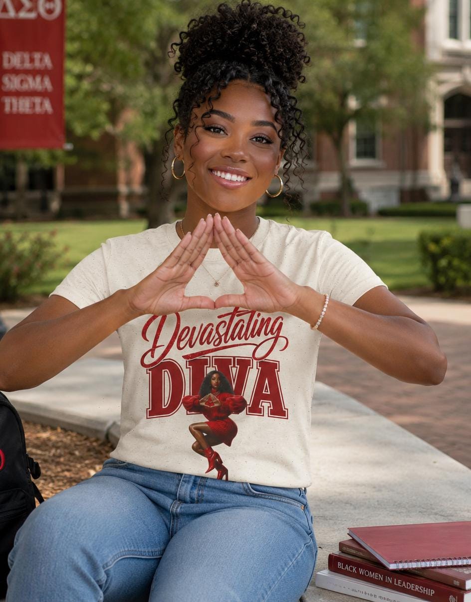 Devastating Diva Tee | Retro Script