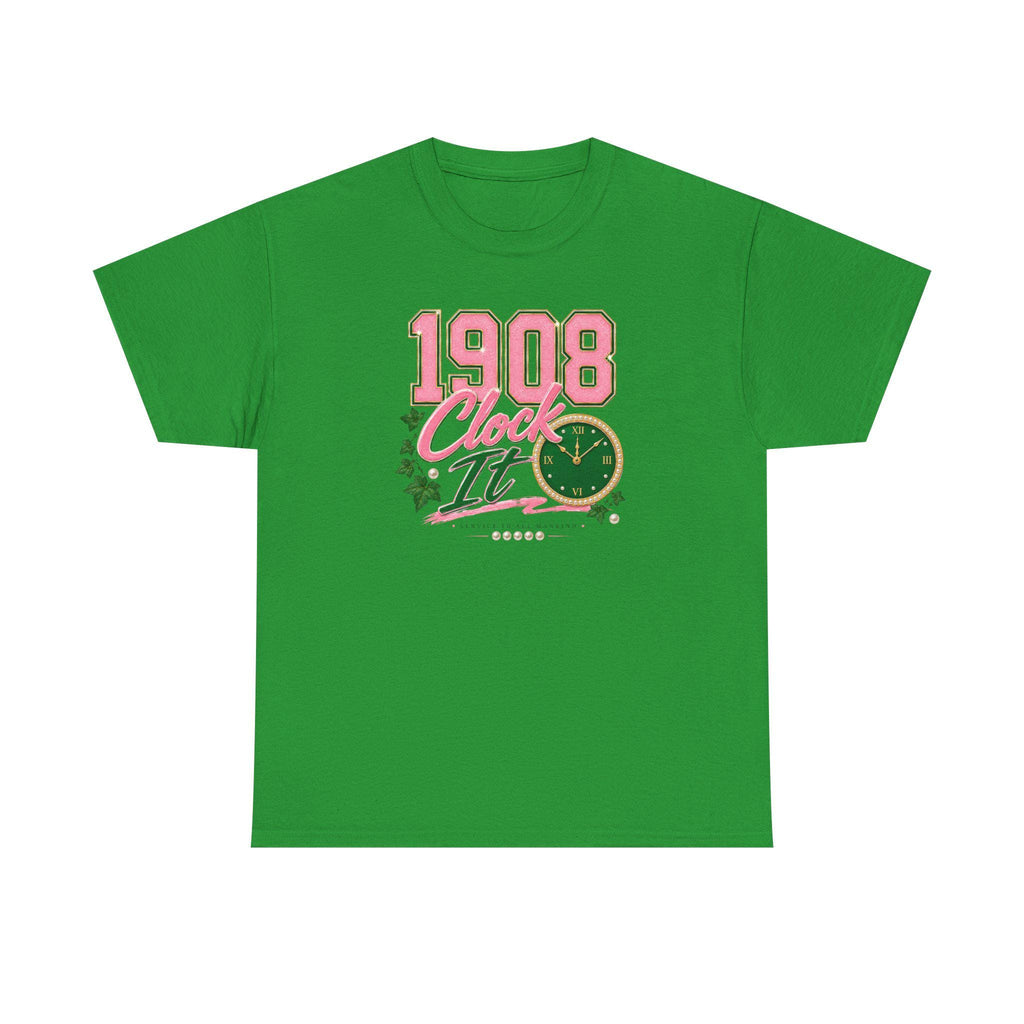 Alpha HBCU D9 Sorority '08 Clock It Tee Paraphernalia Crossing or Prophyte Gift