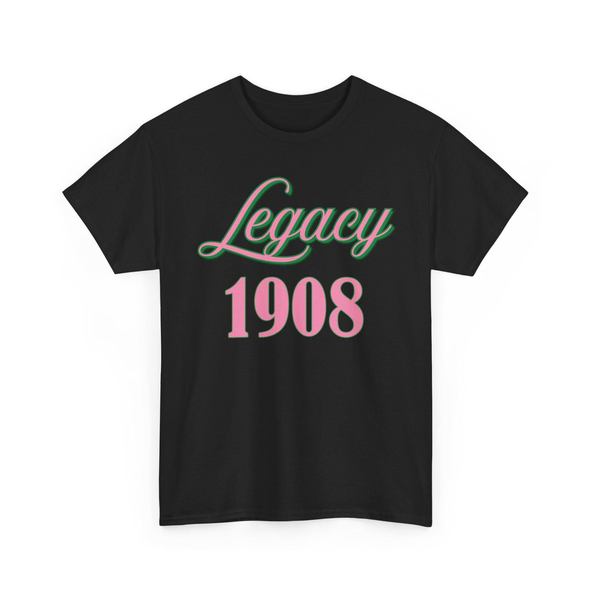 Pink and Green Legacy '08 Shirt Ladies Sorority Shirt Pink Green Pink and Green Gift Greek Life Shirt Alpha Legacy Apparel