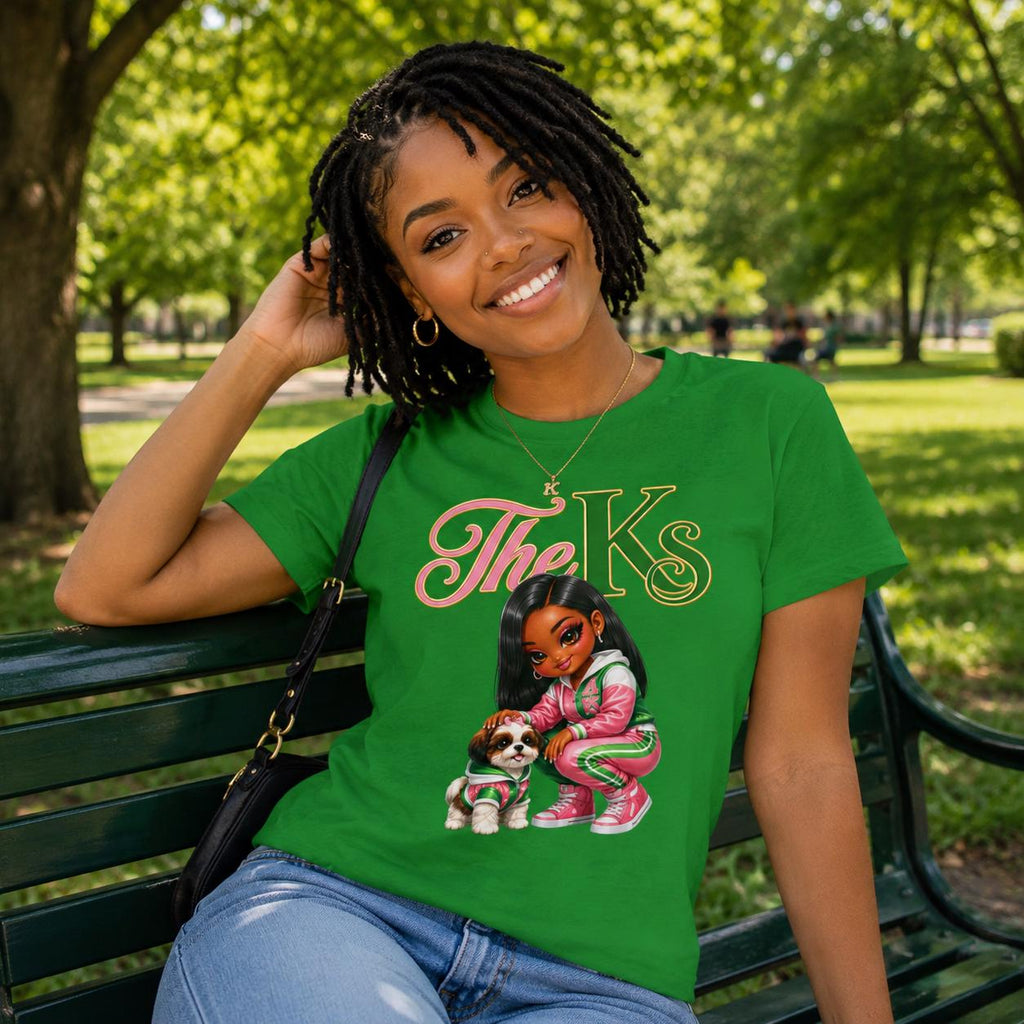 Alpha Sorority Tee Alpha '08 Shirt Green & Pink Greek Paraphernalia  Black Sorority Gift  HBCU Apparel  Alpha Gift for Her