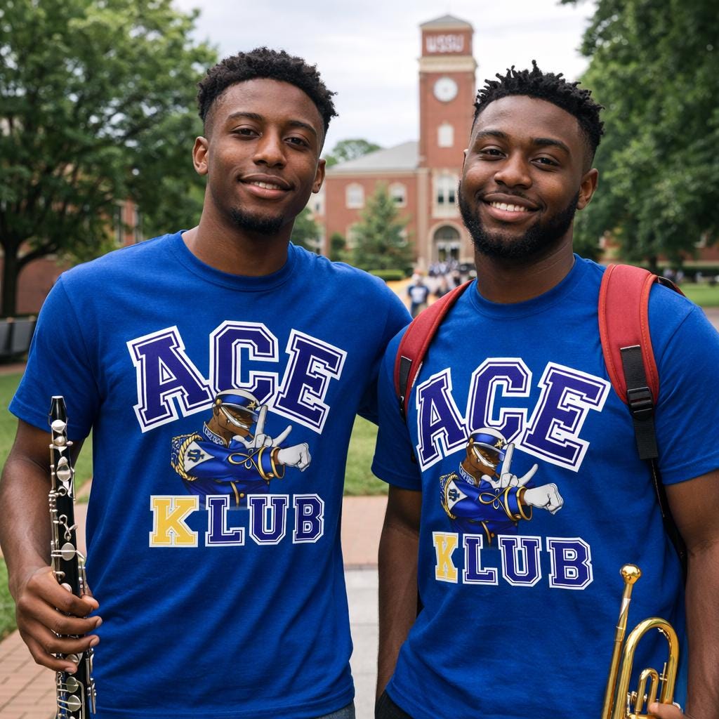 KK Psi Fraternity Klub Shirt HBCU Band Tee Marching Band Apparel Black College Pride Tee, Gift for Band Members