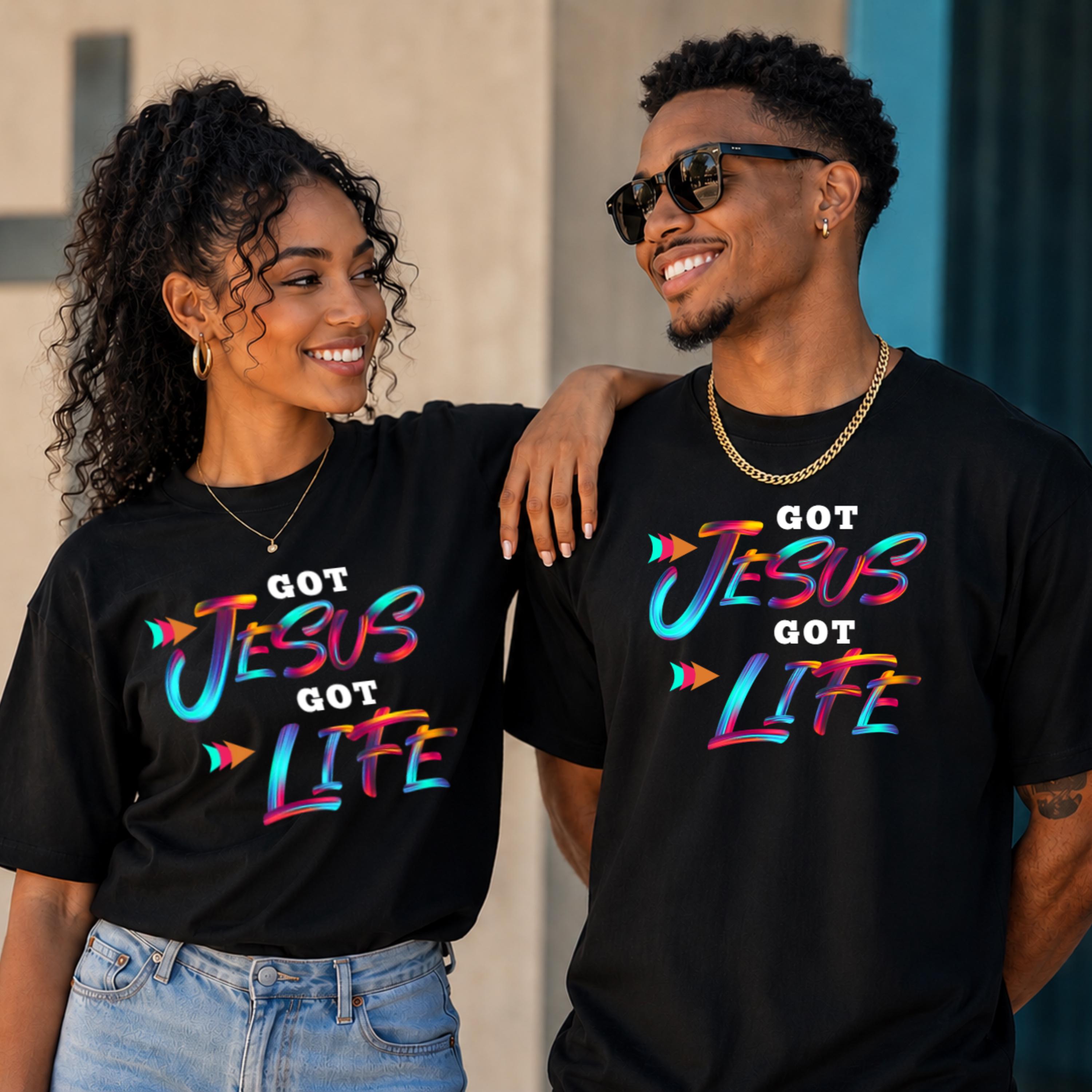 Got Jesus Got Life T-Shirt Christian Faith Tee Religious Shirt