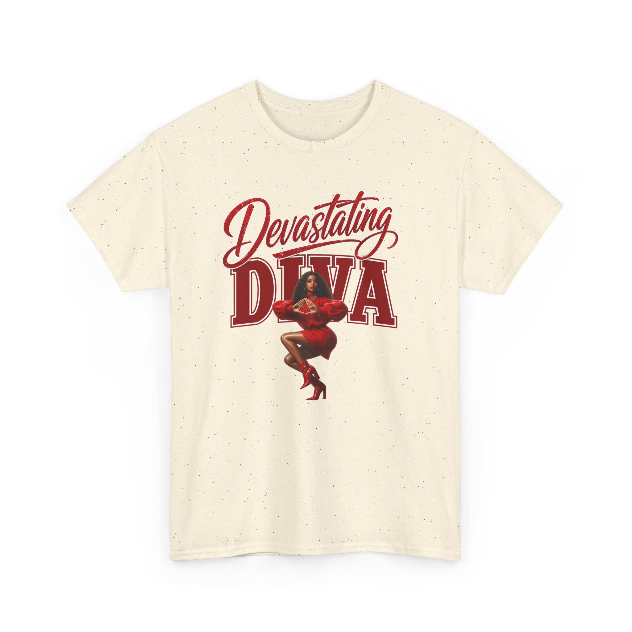 Devastating Diva Tee | Retro Script