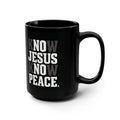 Know Jesus Know Peace Black Ceramic Mug | Christian Coffee Mug | Faith Gift | Worship Mug | Inspirational Christian Gift | 15 oz Ceramic Mug