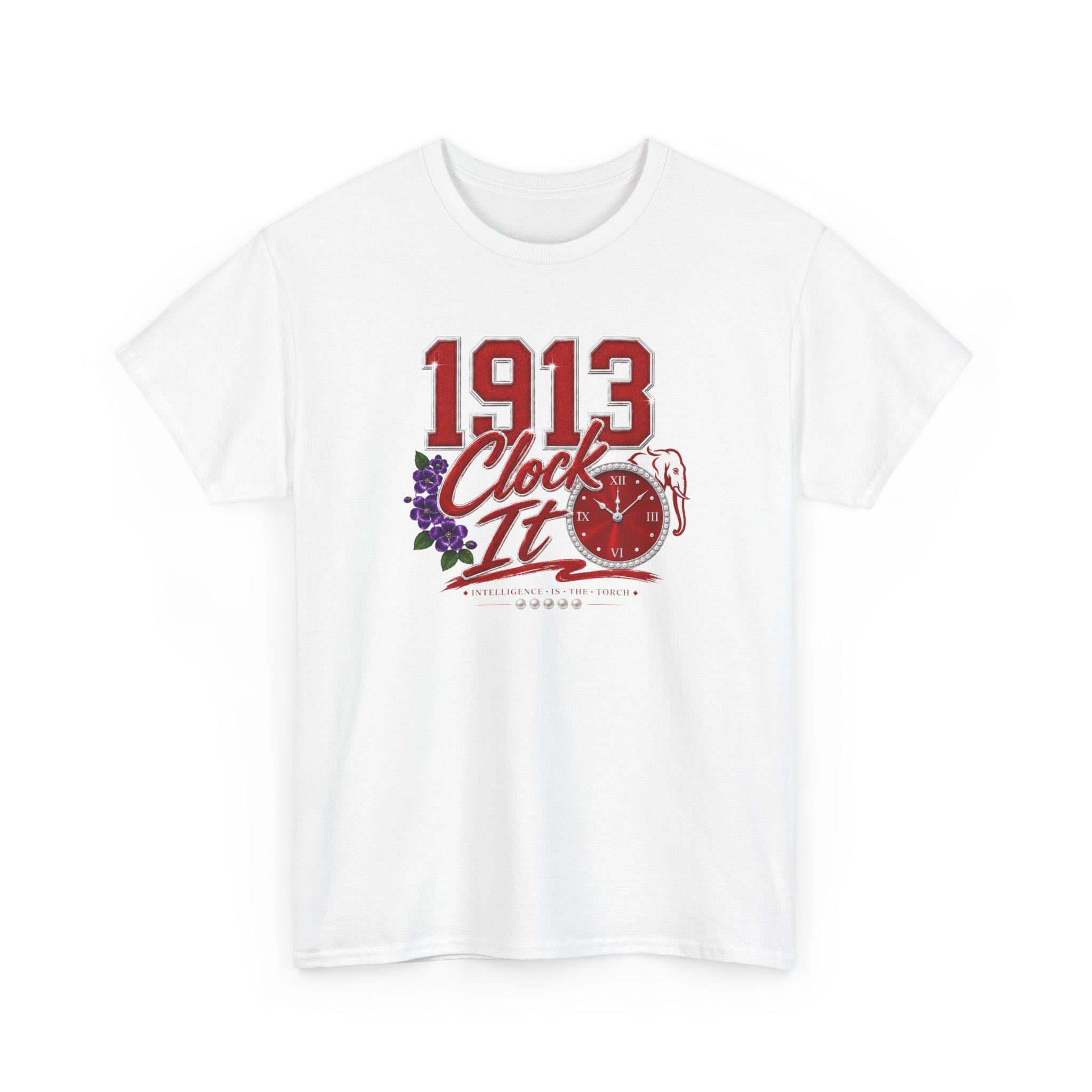 DST HBCU D9 Sorority '13 Clock It Tee Paraphernalia Crossing or Prophyte Gift
