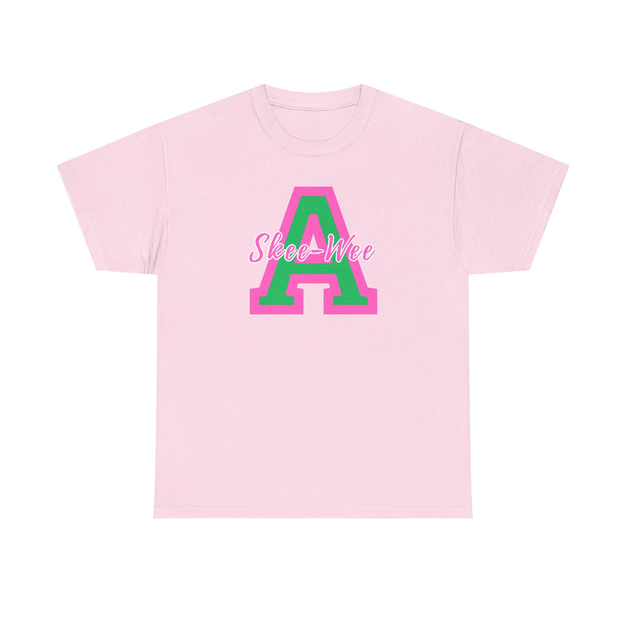 Skee-Wee Alpha Sorority Shirt, Pink & Green Greek Letter Tee, Alpha Inspired Shirt, Sorority Gift for Daughter For Sister, Greek Life