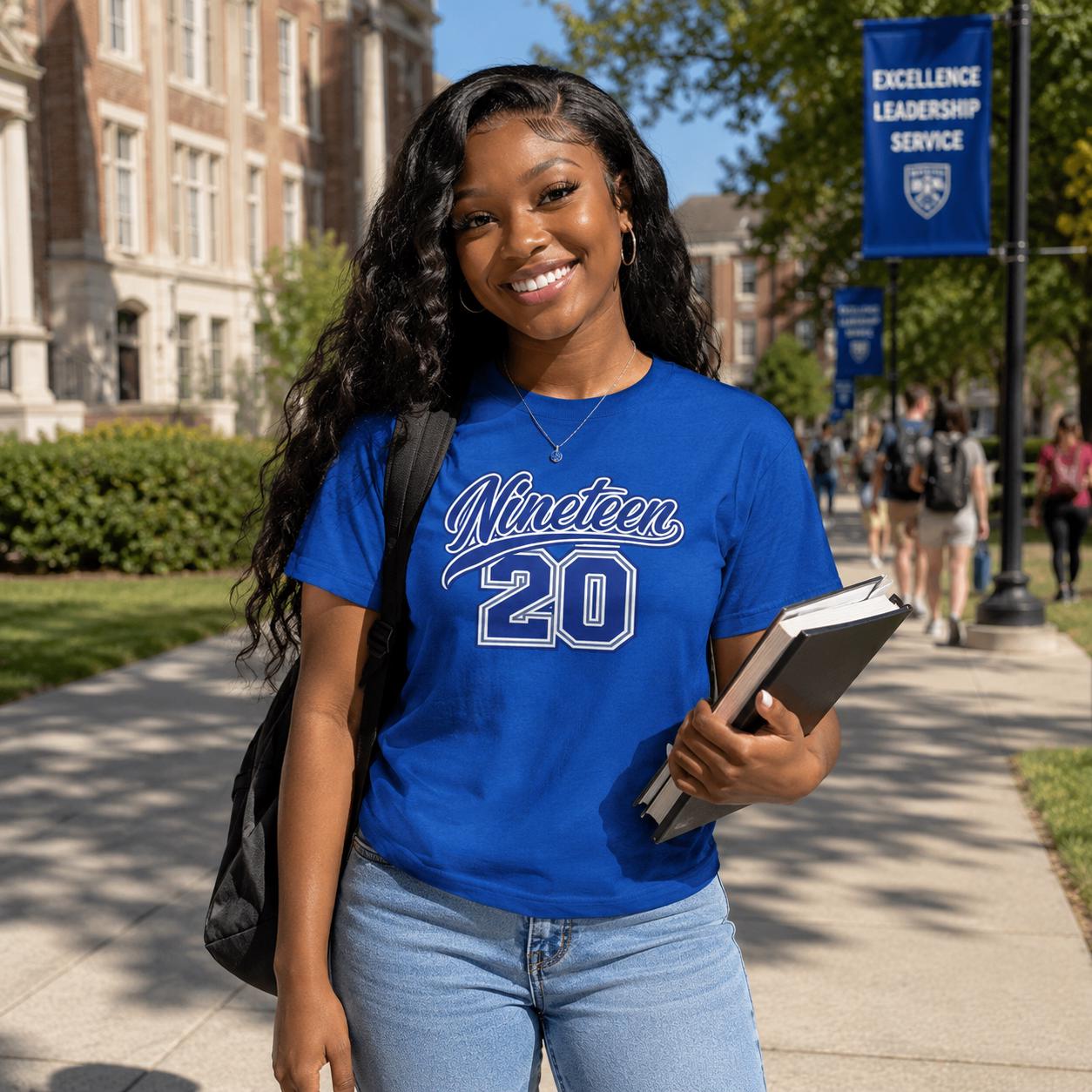 Nineteen 20 Z Phi B Shirt | Zeta Woman of Blue and White Finer Sorority