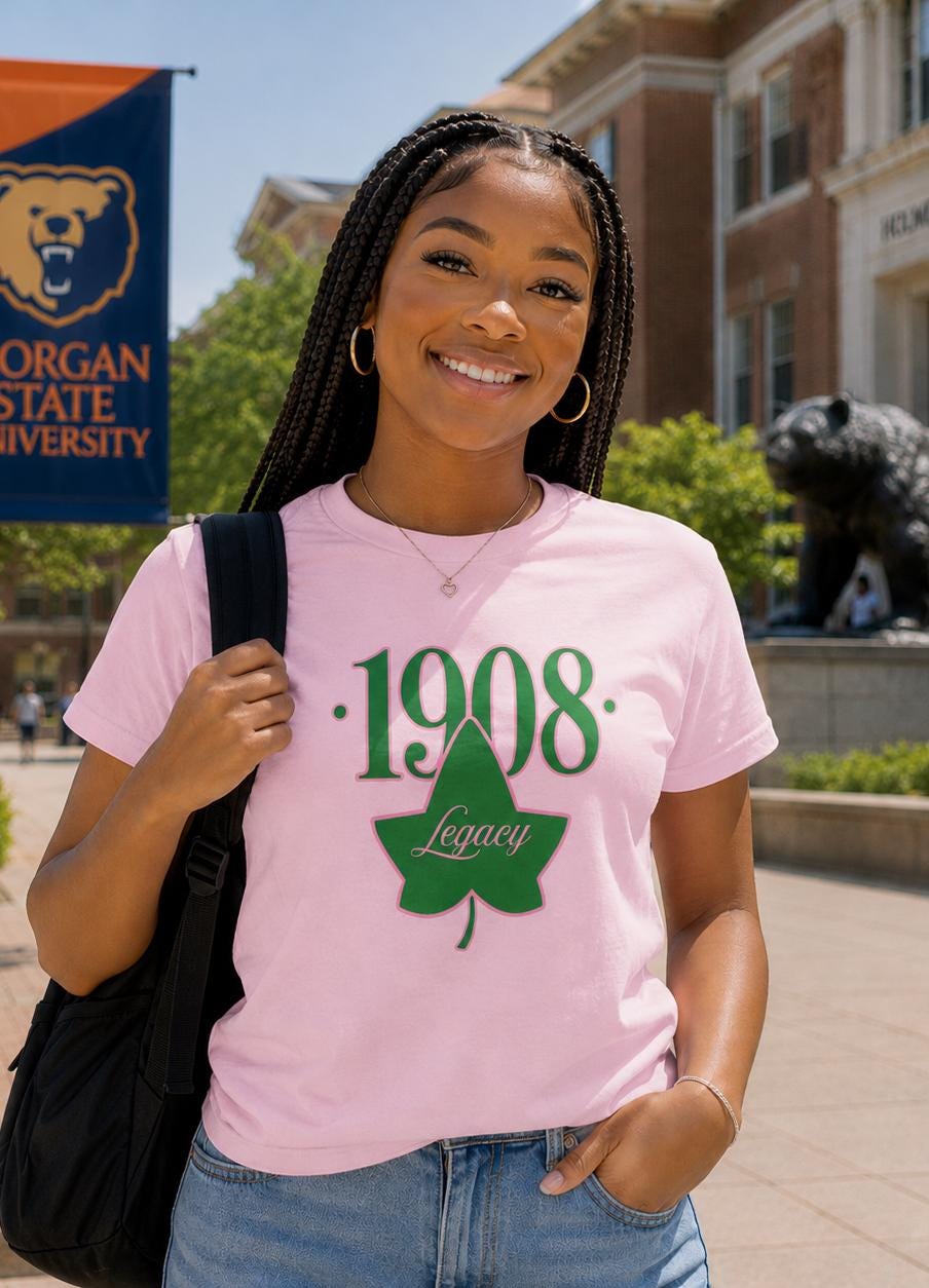 Alpha Legacy '08 Shirt Sorority Shirt Pink Green Alpha Gift Greek Life Shirt Legacy Apparel