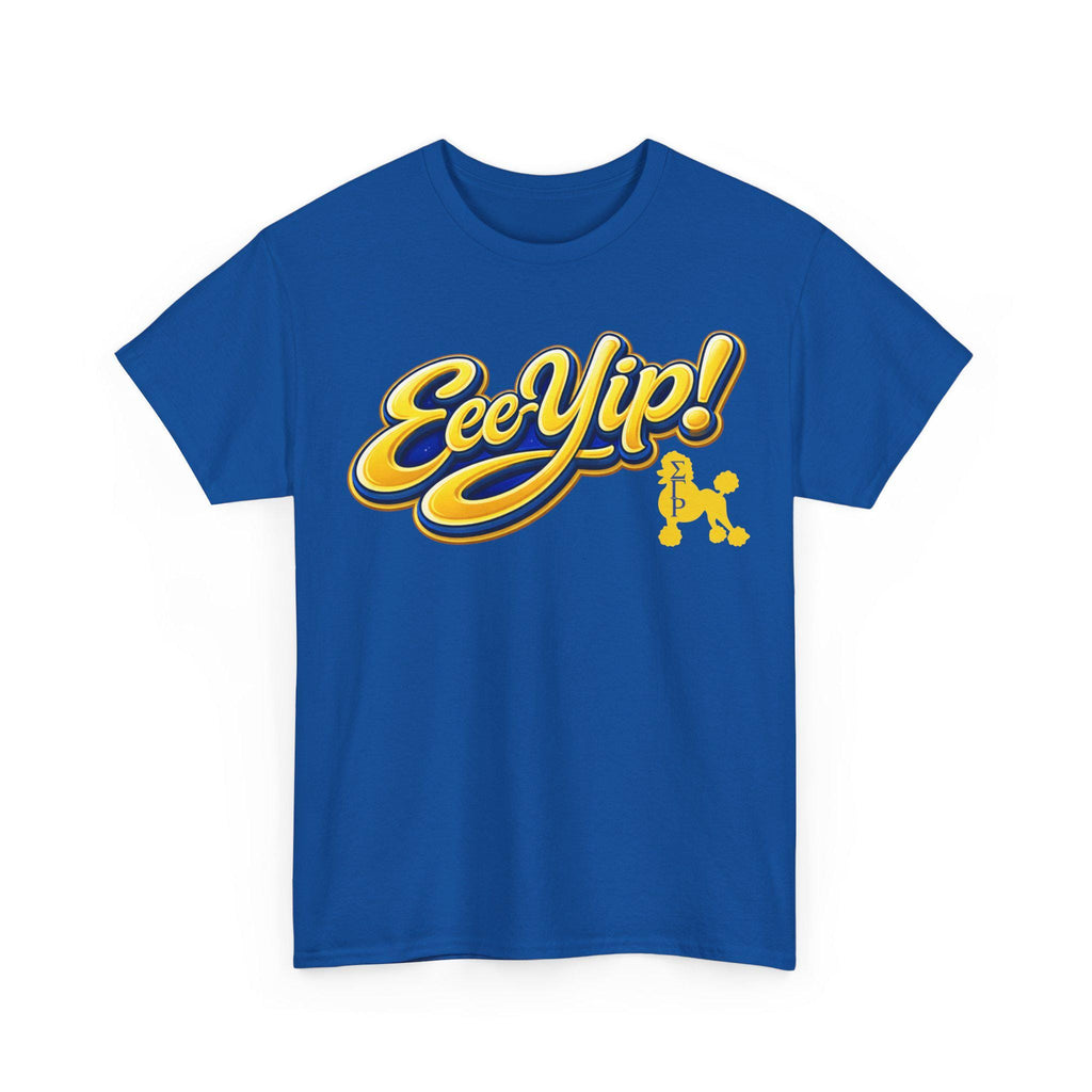 SGRho Tee, Black Sorority Shirt, HBCU College Outfit, SGRho Poodle Shirt, Blue and Gold Greek Apparel, Gift for Sorority Woman