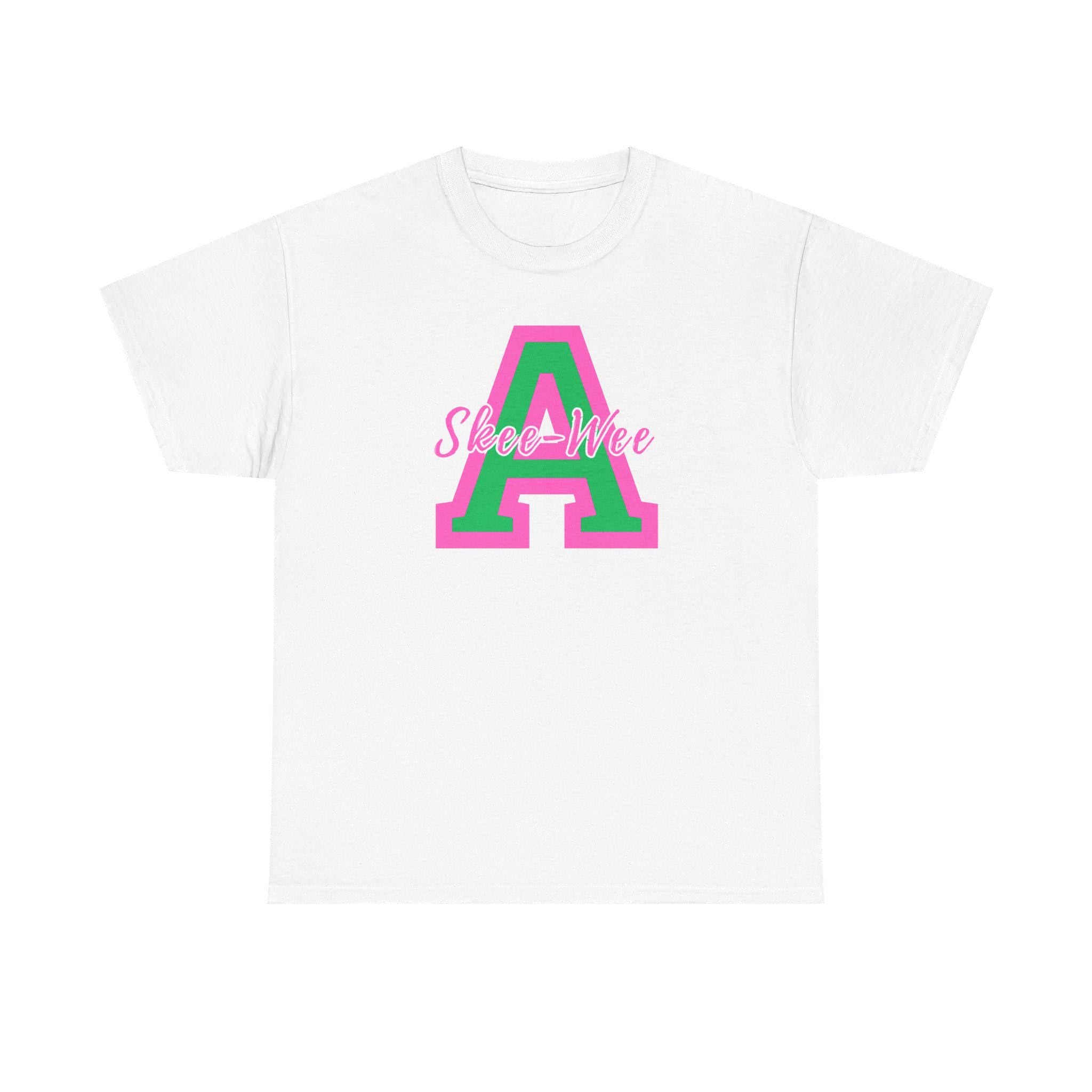 Skee-Wee Alpha Sorority Shirt, Pink & Green Greek Letter Tee, Alpha Inspired Shirt, Sorority Gift for Daughter For Sister, Greek Life