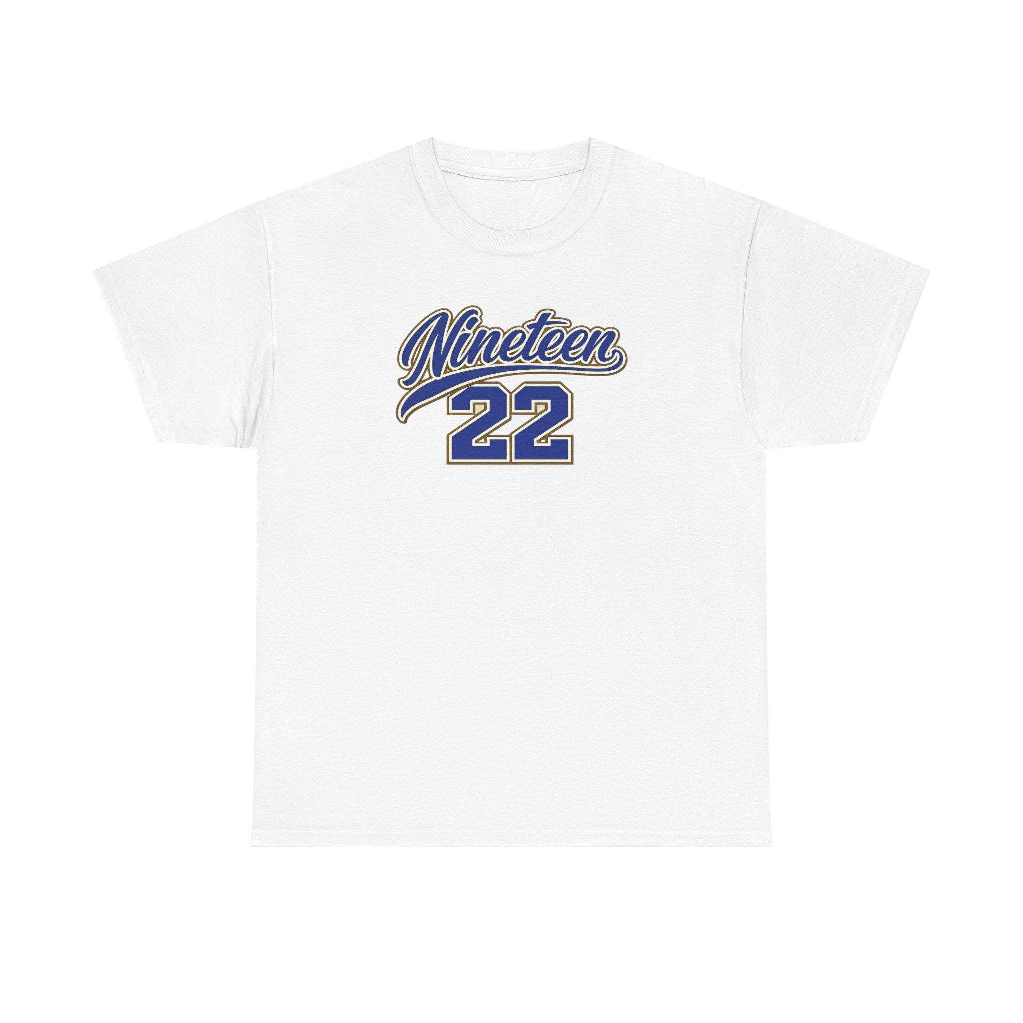 Nineteen 22 SG Rho Tee | Pretty Poodle Blue and Gold T-Shirt