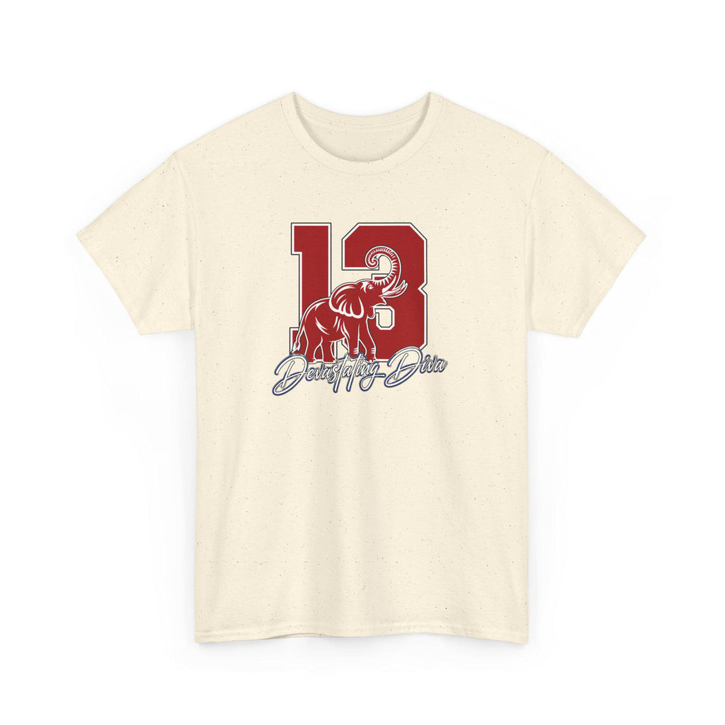 Nineteen 13 Delta Tee | Crimson and Cream DST Shirt