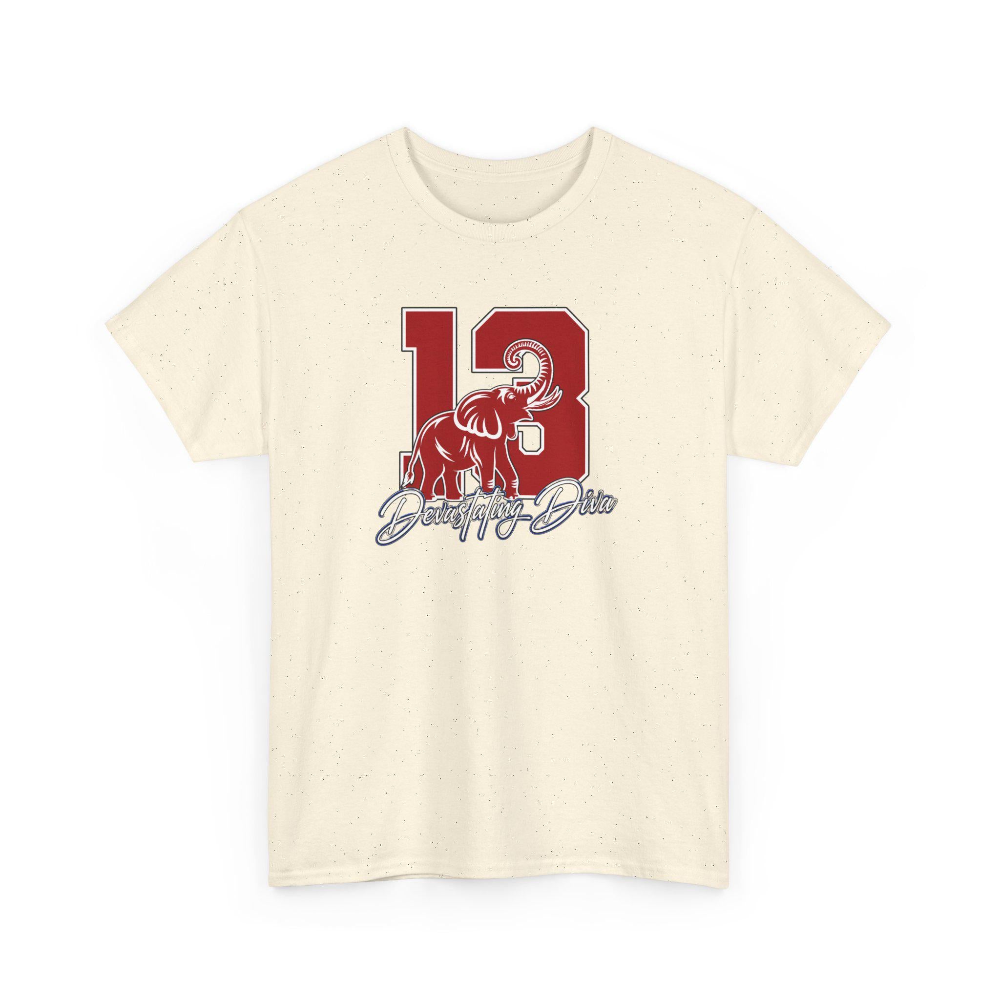 Nineteen 13 Delta Tee | Crimson and Cream DST Shirt