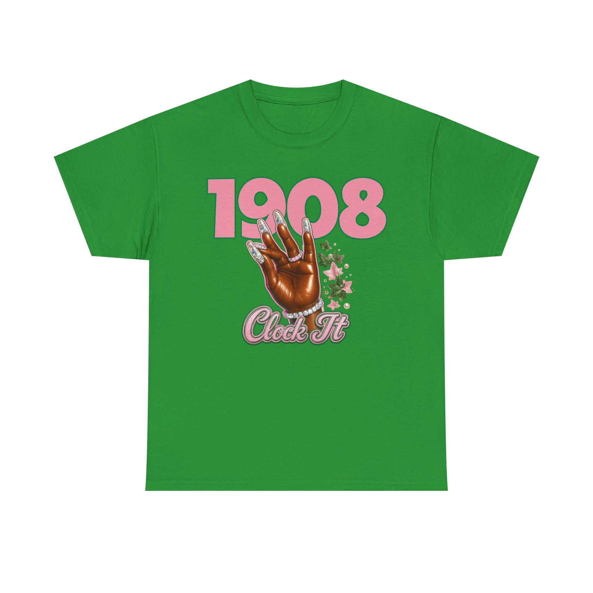 Alpha HBCU D9 Sorority '08 Clock It Tee – Crossing, Probate & Sorority Gift Shirt