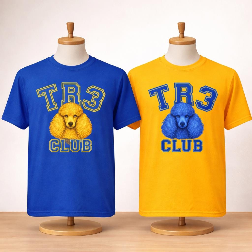 Poodles Ace Club Shirt SGRho Poodle Shirt Poodles Sorority Shirt Blue Gold Greek Life Shirt Poodles Gift
