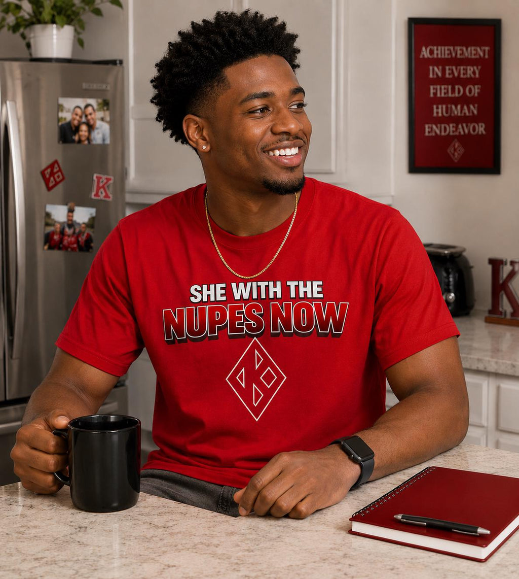 Kappa Inspired Tee She With The Kappas Now Shirt Kappa Shirt HBCU Greek Life Apparel Funny Fraternity Shirt Red Graphic Tee 2