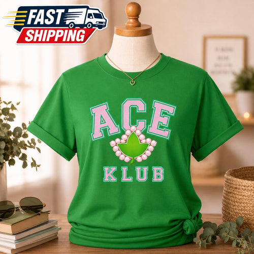 Alpha ACE Club Shirt | Alpha Sorority Tee | Pretty Girl Greek Apparel | Black Sorority Gift | Ivy Tee