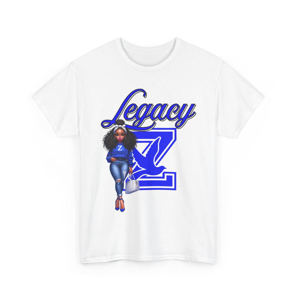 Zeta Legacy Shirt ZPB Sorority Tee Zeta Legacy Gift Divine Nine Apparel Sorority Mom Daughter Shirt Blue White Greek Tee