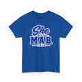 Sigma She With The MAB Tee, PBS Greek Life Shirt Black Greek Apparel Fraternity Gift Sigma Blue Shirt Sigma Greek Letter Tee