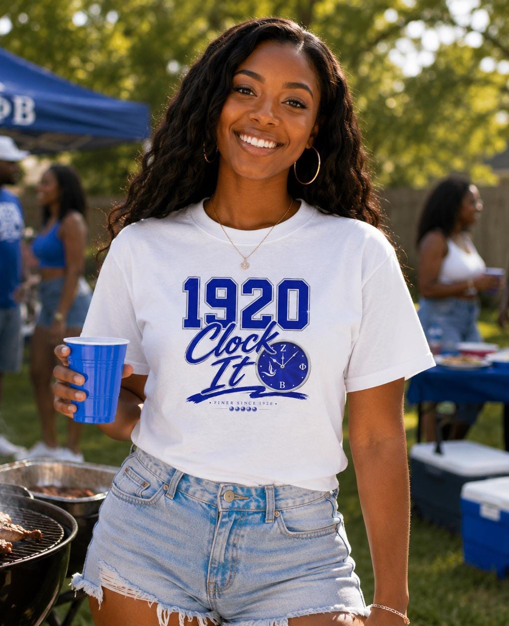 Z Phi B HBCU D9 Sorority '20 Clock It Tee Paraphernalia Crossing or Prophyte Gift