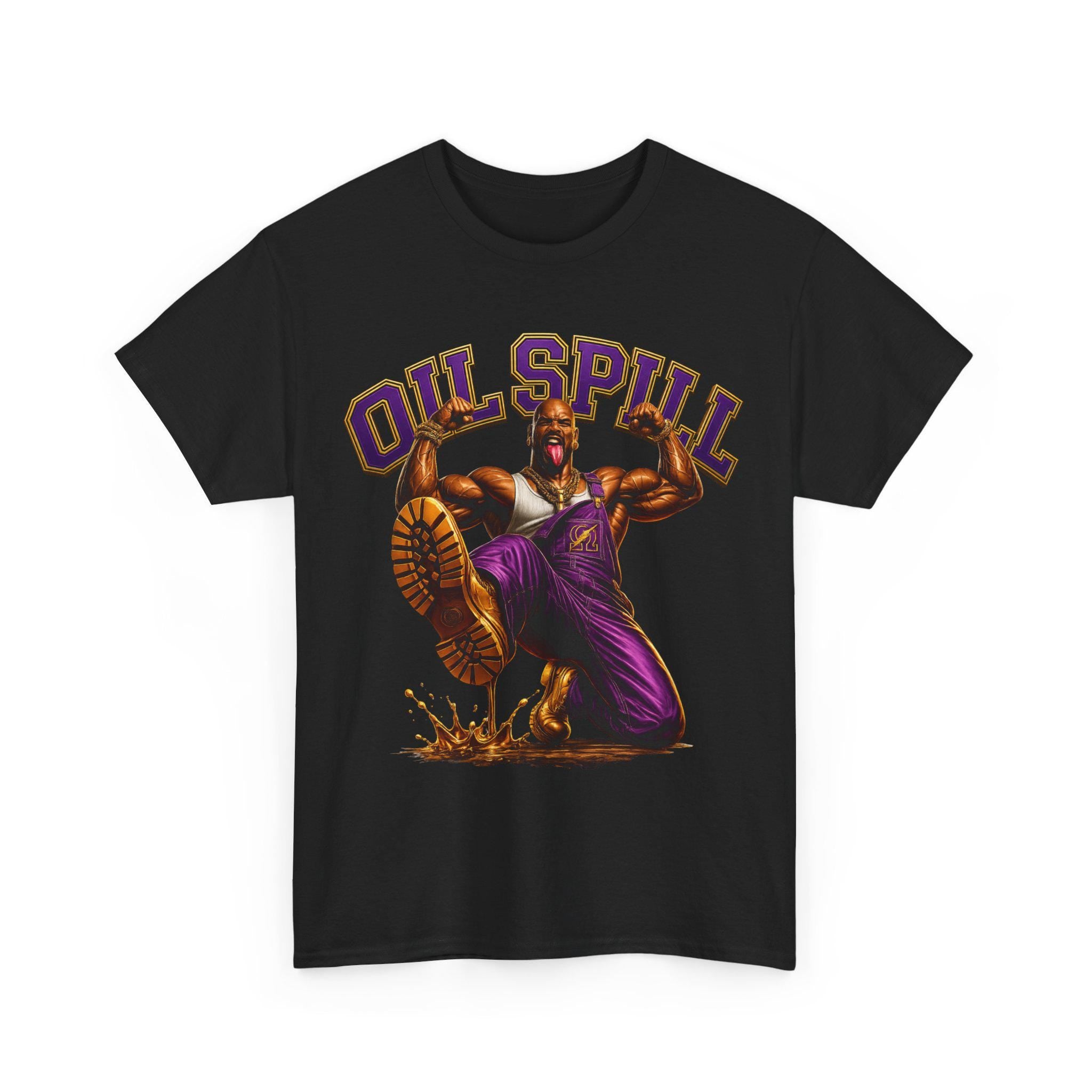 Que Fraternity Shirt Oil Spill T-Shirt Purple Tee HBCU Party Tee Black Greek Letter Fraternity