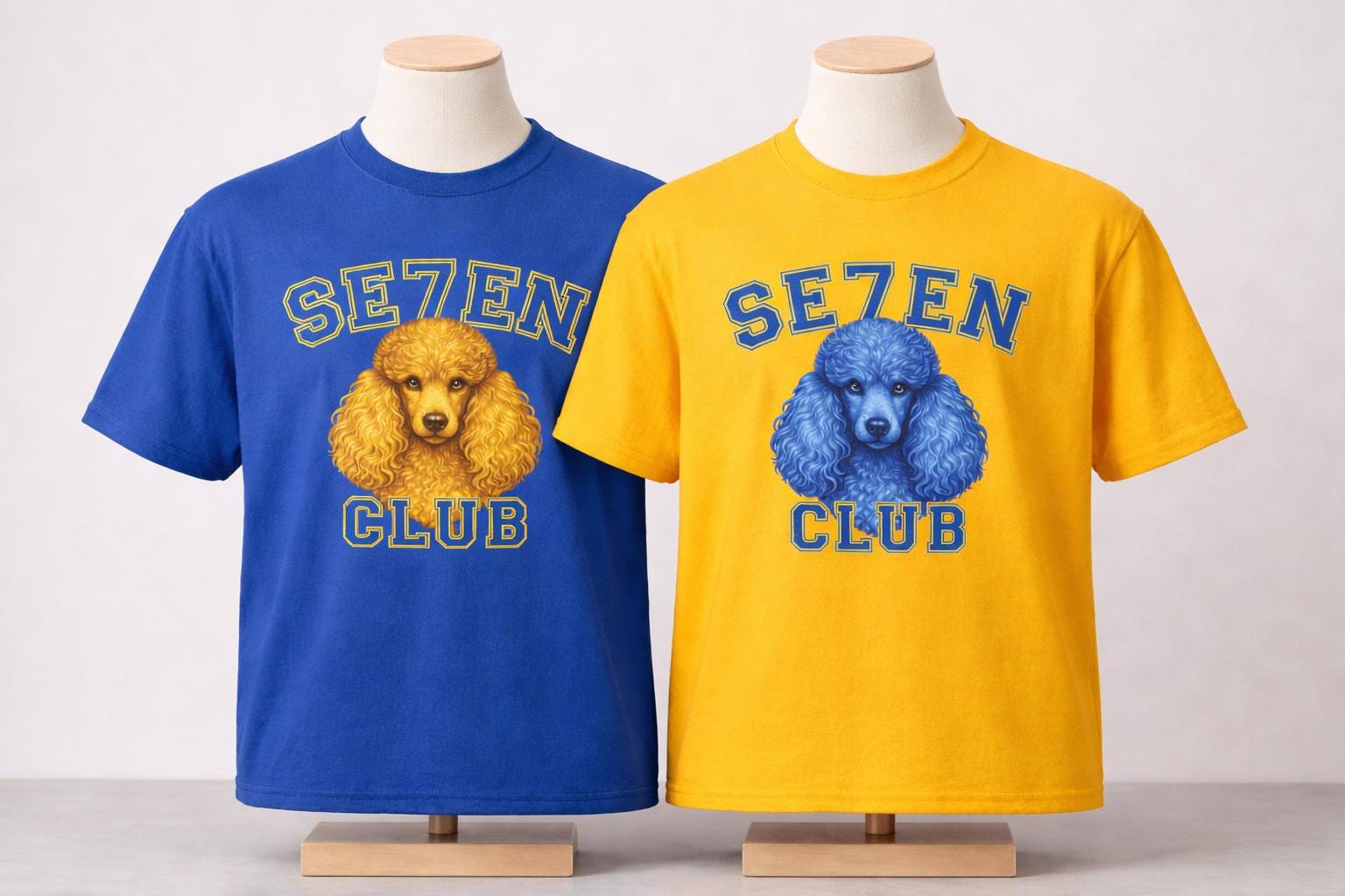 Poodles Ace Club Shirt SGRho Poodle Shirt Poodles Sorority Shirt Blue Gold Greek Life Shirt Poodles Gift