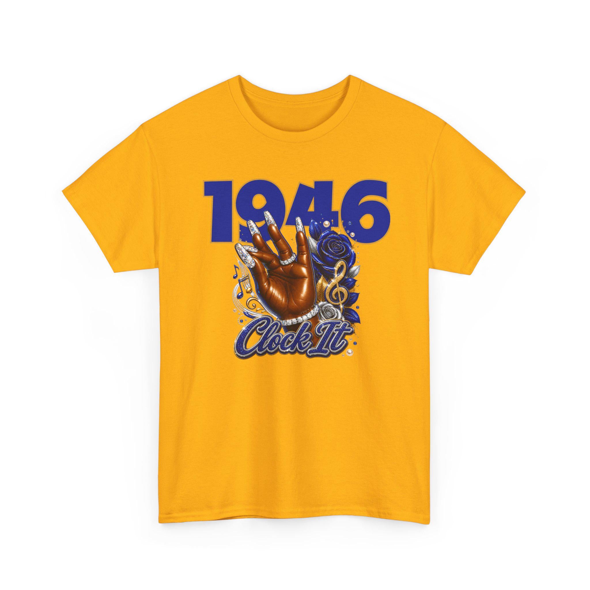 TBS HBCU Band Sorority '46 Clock It Tee Paraphernalia Crossing or Prophyte Gift