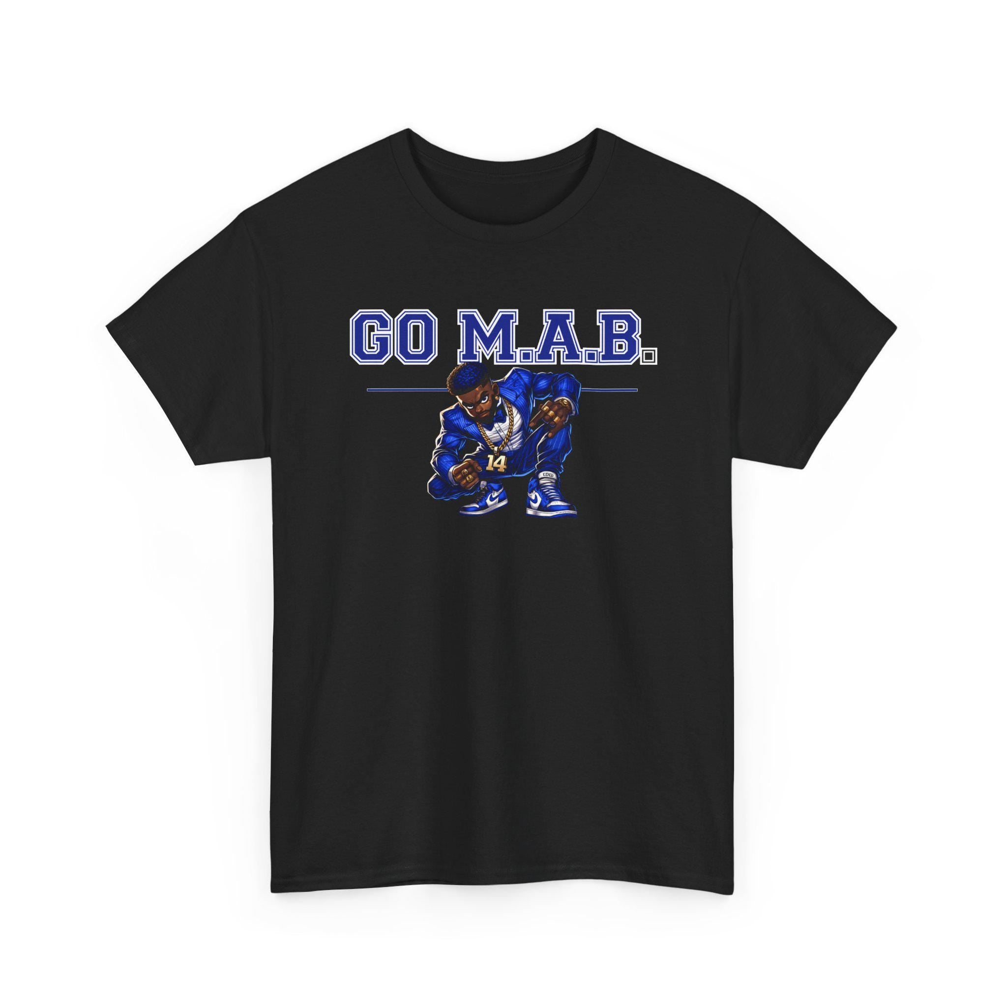 Sigma GO MAB Tee, PBS Greek Life Shirt Black Greek Apparel Fraternity Gift Sigma Blue Shirt Sigma Greek Letter Tee