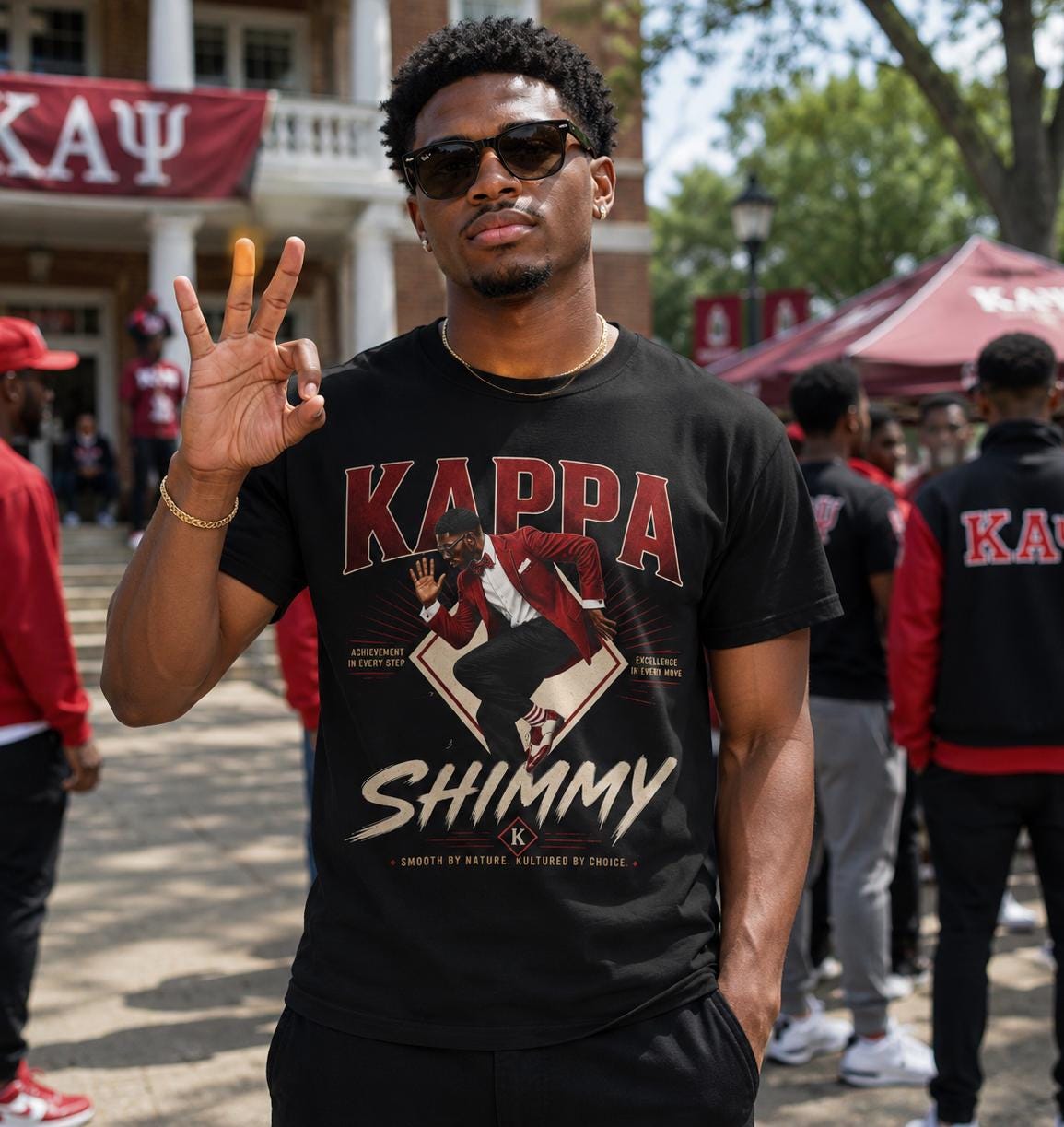 Kappa Shimmy Tee | Retro Dancer Graphic Shirt, Vintage Dance Illustration