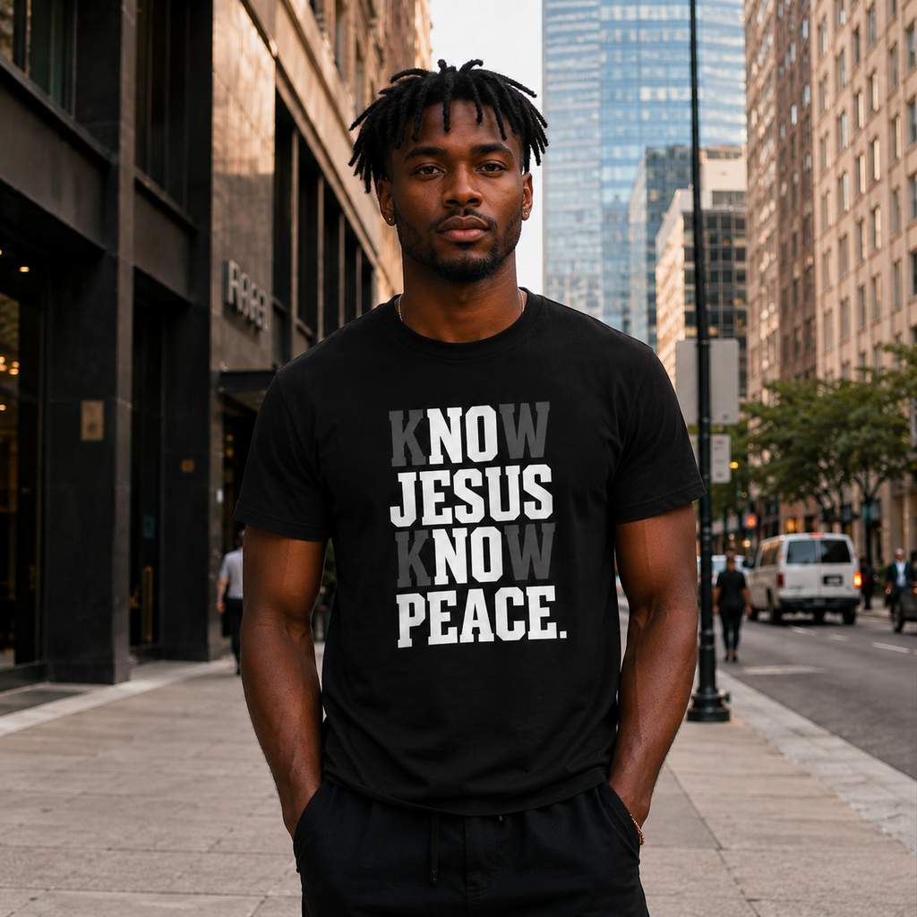 Know Jesus Know Peace, Religious Tee