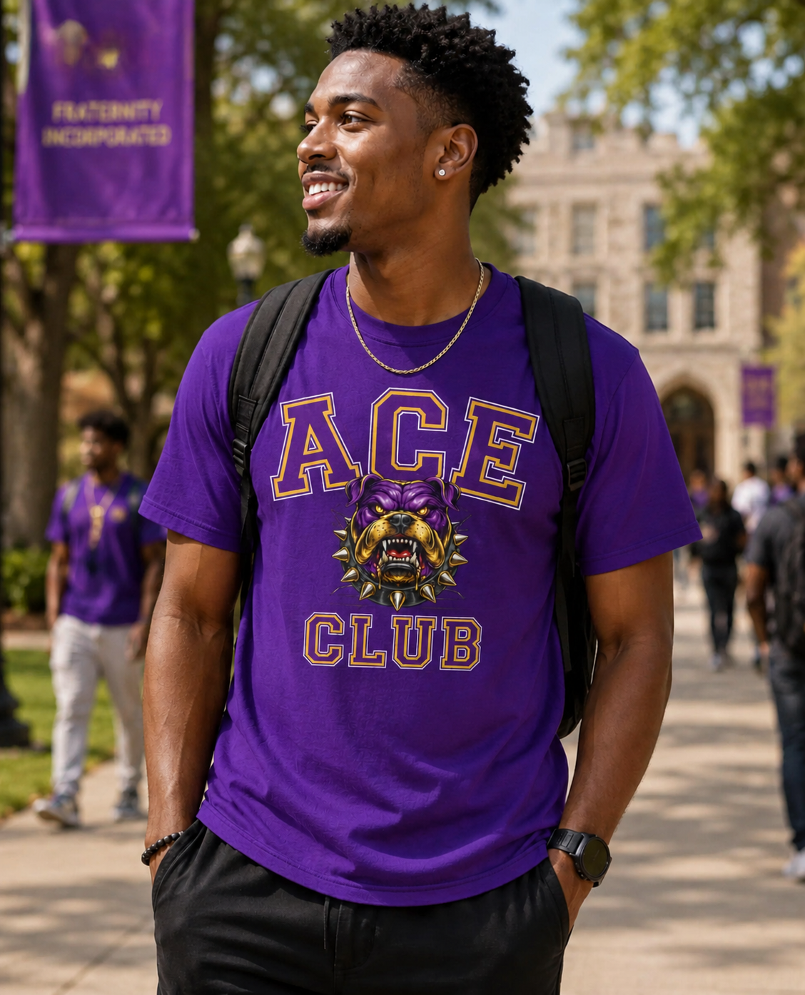 Que Dawg Line Number Club Shirt | Que Dog Crossing Tee | Omega Man Gift | Greek Fraternity Shirt | Ques Apparel