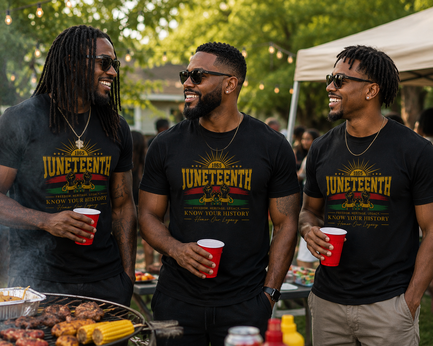 Juneteenth Black History Shirt Bundle | Freedom Heritage Excellence Tee | African American Pride T-Shirt | Juneteenth Celebration Apparel | Unisex Graphic Tee