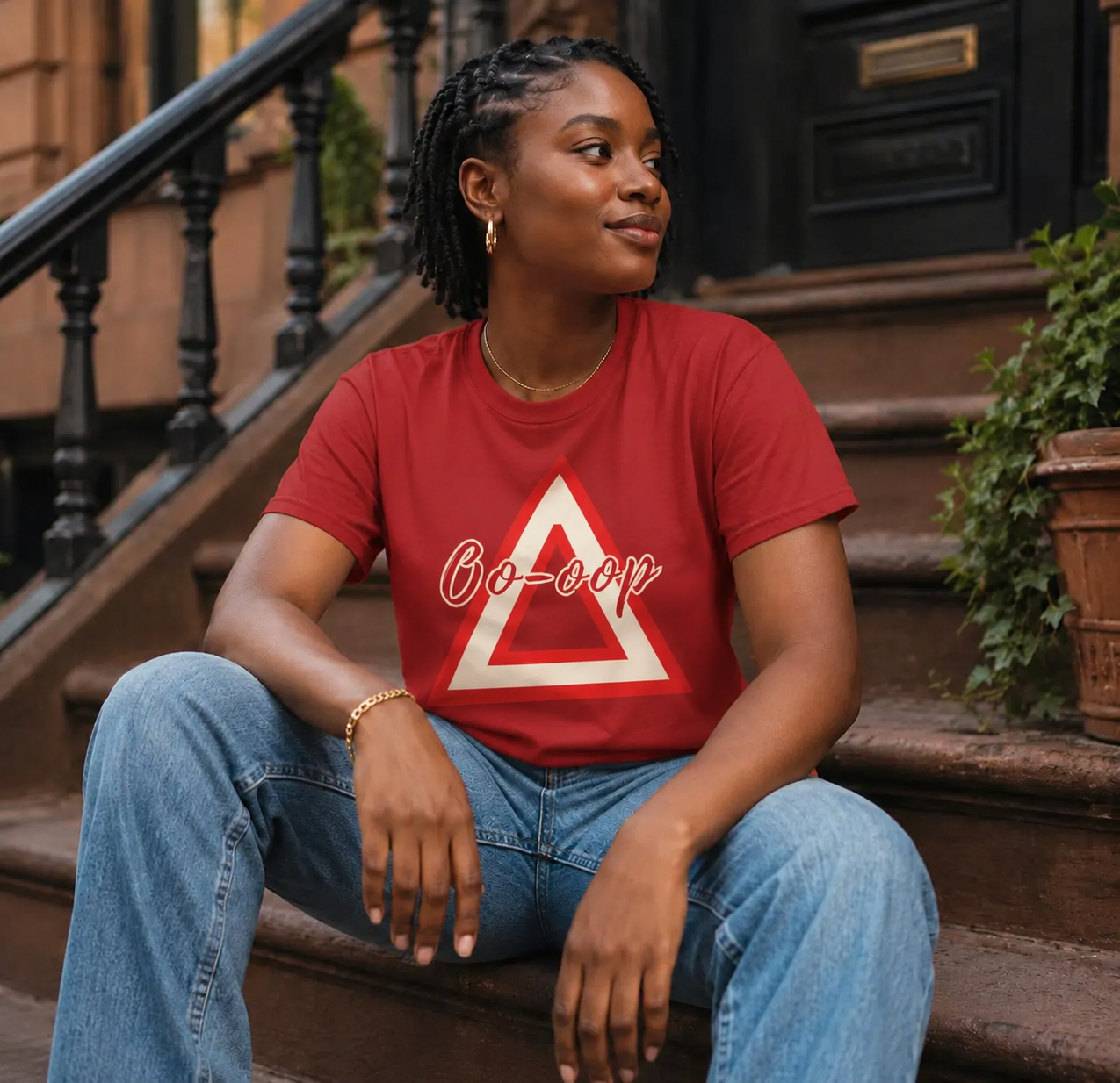 Delta Crimson & Cream  Graphic Tee
