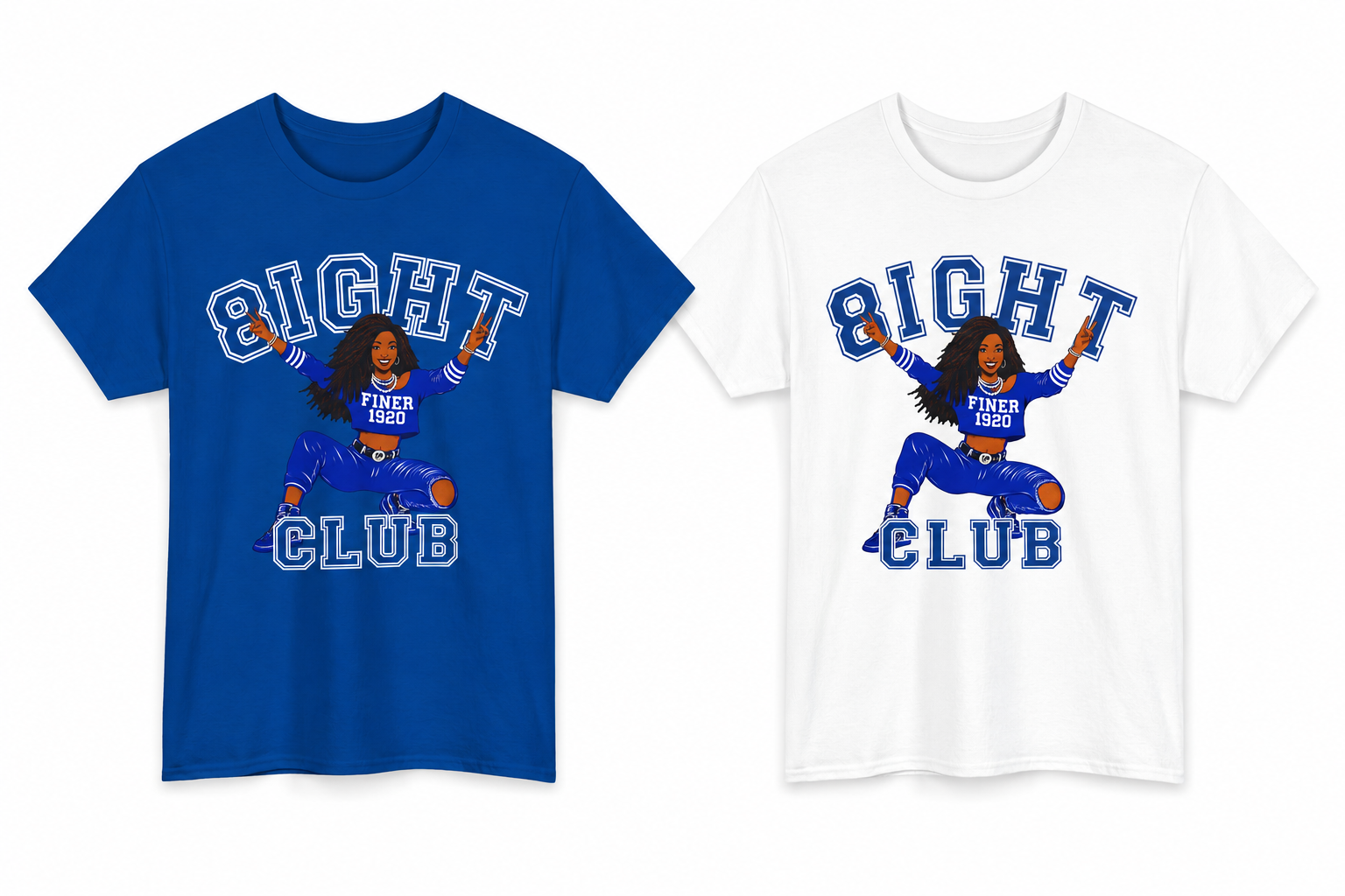 Zeta Shirt, ZPB Finer '20 Tee, Blue and White Sorority Shirt, Greek Life Gift for Her, Zeta Club Apparel, Divine 9 Tee