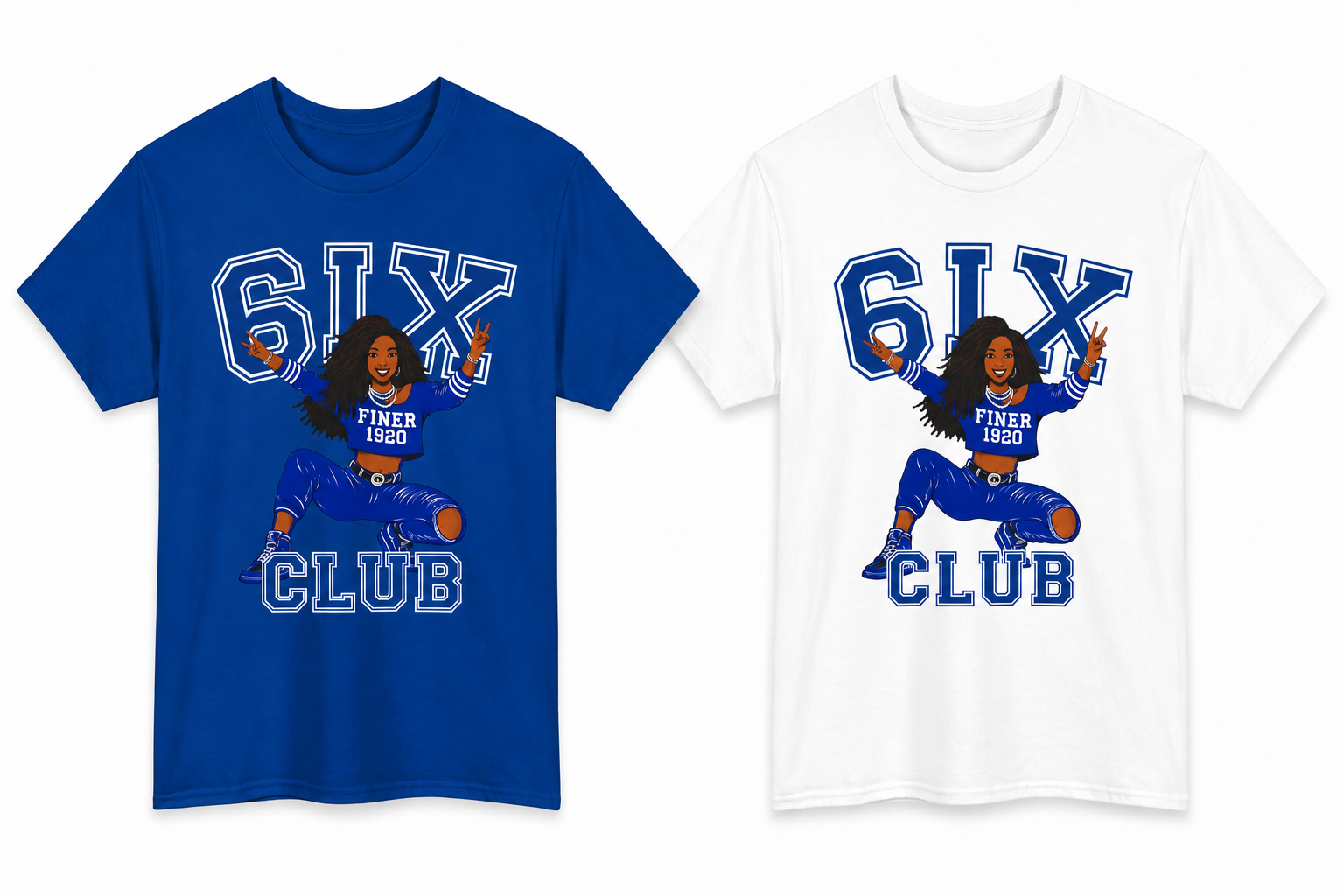 Zeta Shirt, ZPB Finer '20 Tee, Blue and White Sorority Shirt, Greek Life Gift for Her, Zeta Club Apparel, Divine 9 Tee