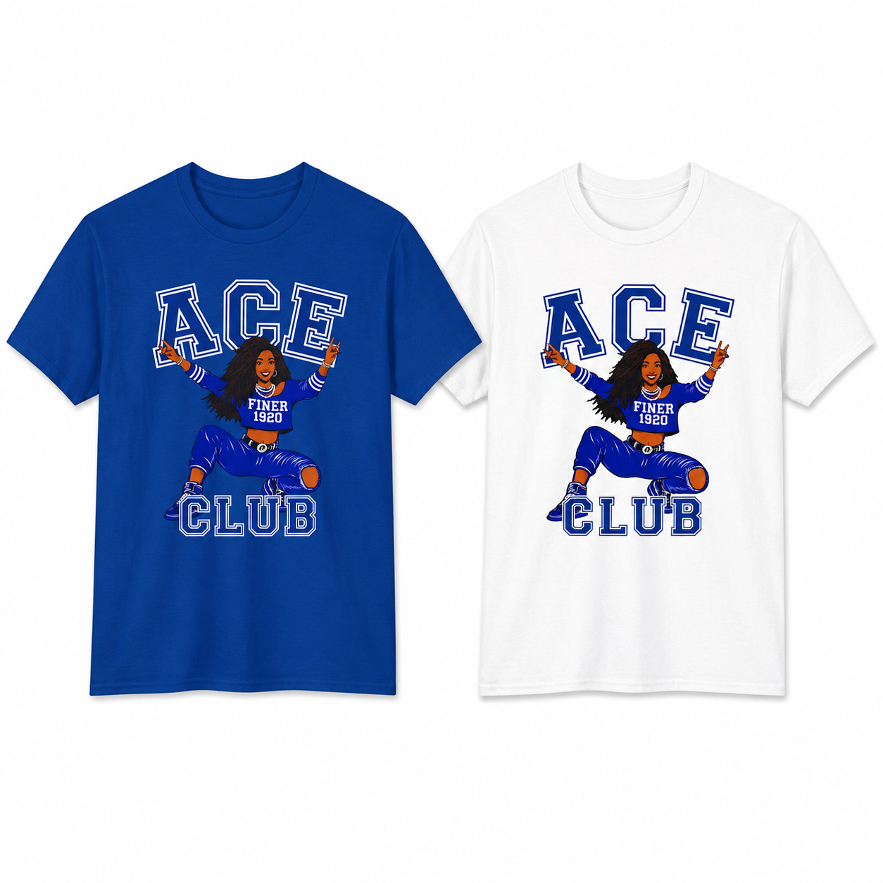 Zeta Shirt, ZPB Finer '20 Tee, Blue and White Sorority Shirt, Greek Life Gift for Her, Zeta Club Apparel, Divine 9 Tee