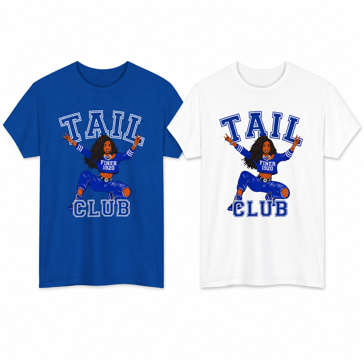 Zeta Shirt, ZPB Finer '20 Tee, Blue and White Sorority Shirt, Greek Life Gift for Her, Zeta Club Apparel, Divine 9 Tee