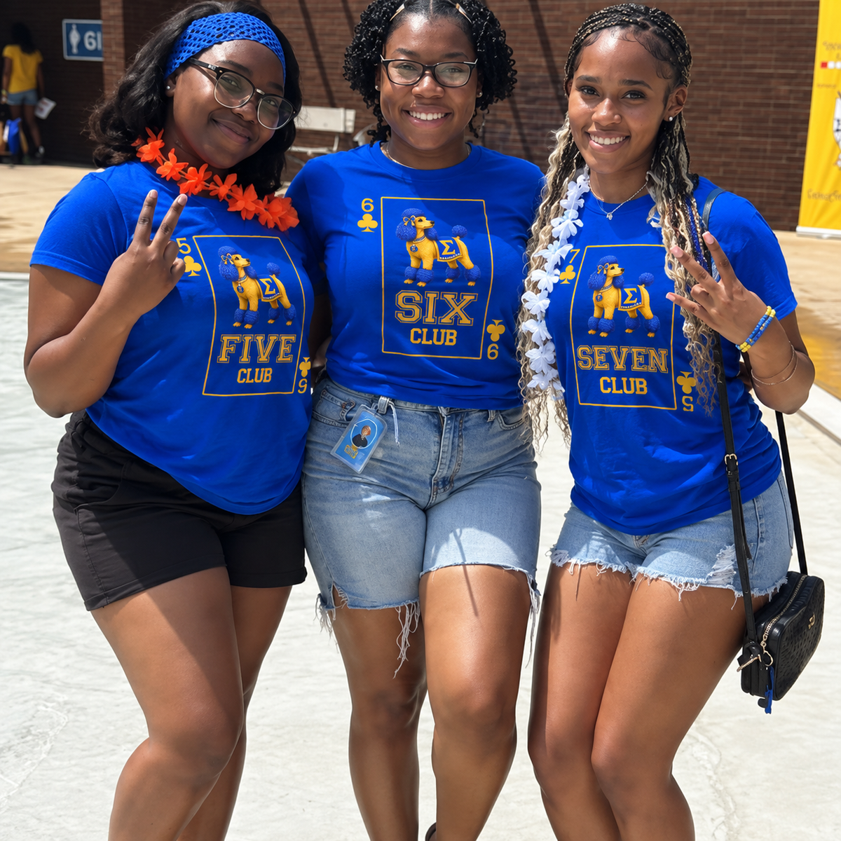 Sigma Gamma Rh_ Line Number Club Card | Divine Nine Greek Paraphernalia