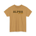 Alpha Black and Old Gold Shirt, ICE Cold '06 Graphic Shirt Black Greek Life Apparel College Fraternity Style