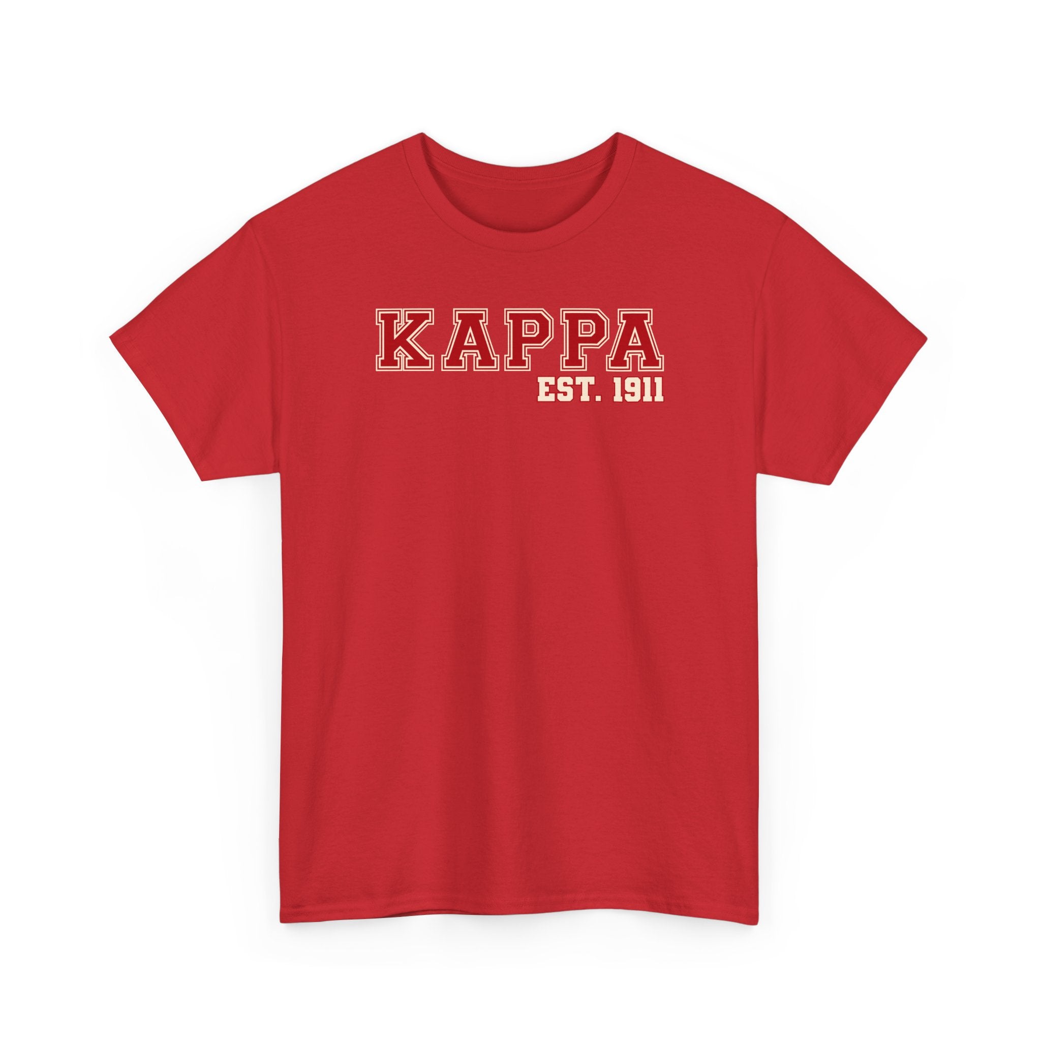 Kappa Pretty Boyz Tee HBCU Fraternity Crimson and Cream Inspired Kappas